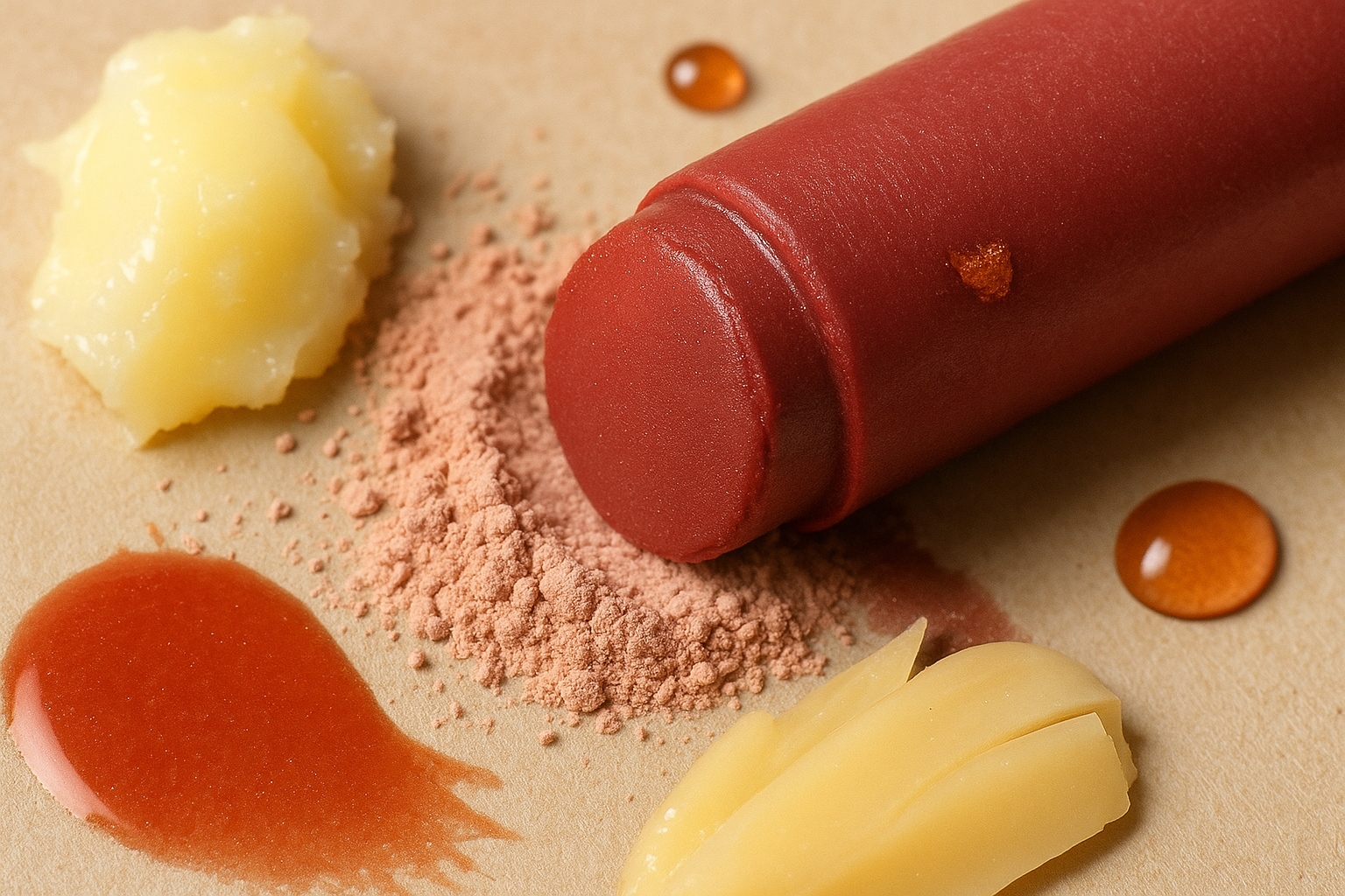 Image recette Rouge à Lèvres "Framboise Radieuse" au Beurre de Murumuru et Argile Rose