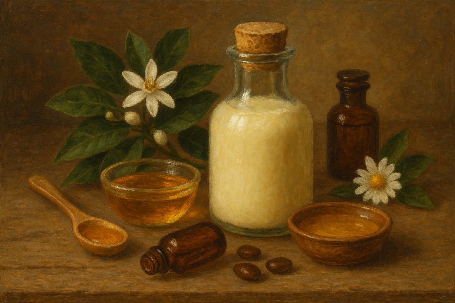 Image recette Démaquillant Doux Lacté à la Fleur d'Oranger et Huile de Jojob...