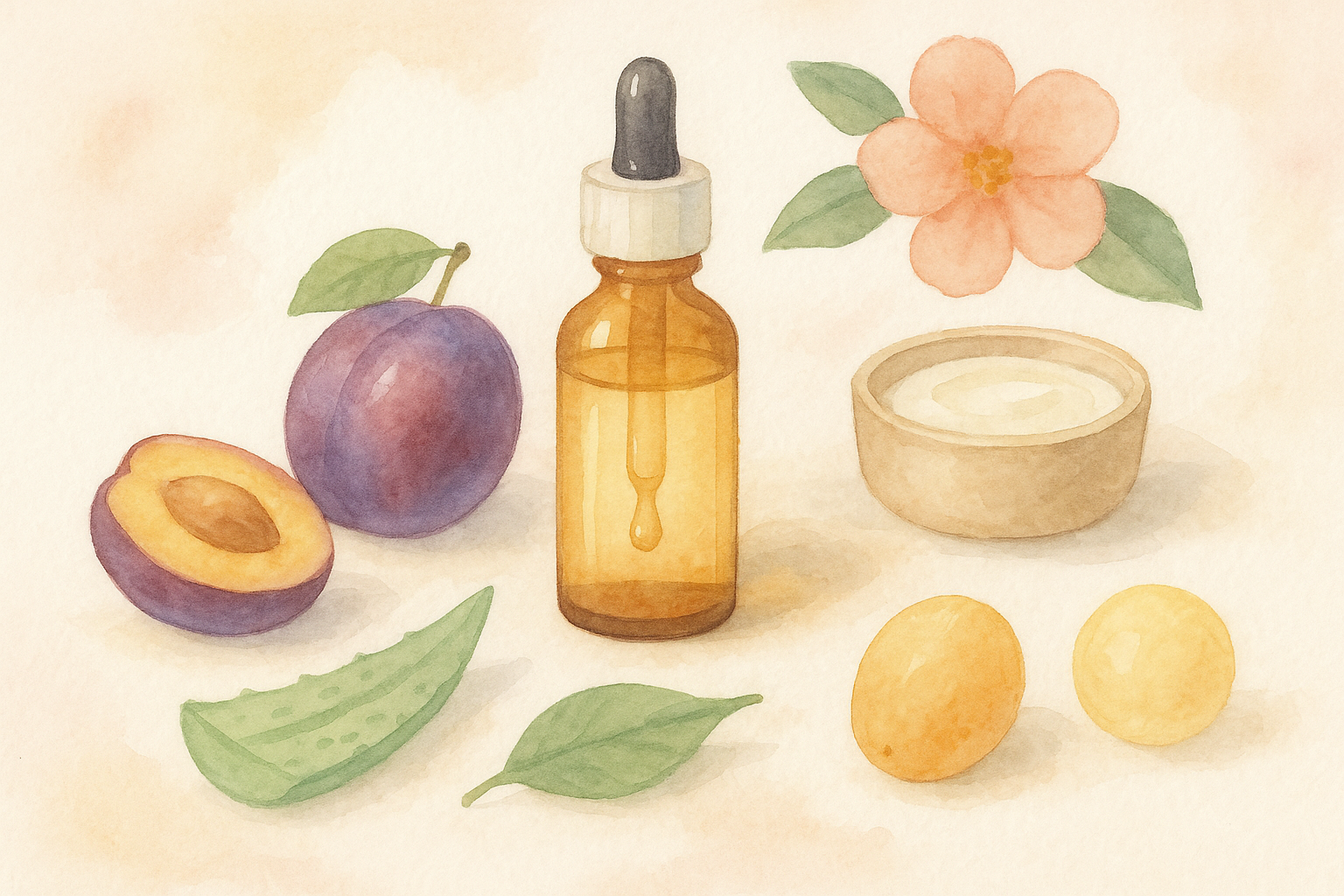 Image recette Serum Fortifiant Nuit Pour Mains Fatiguées à la Prune et Vitamine C