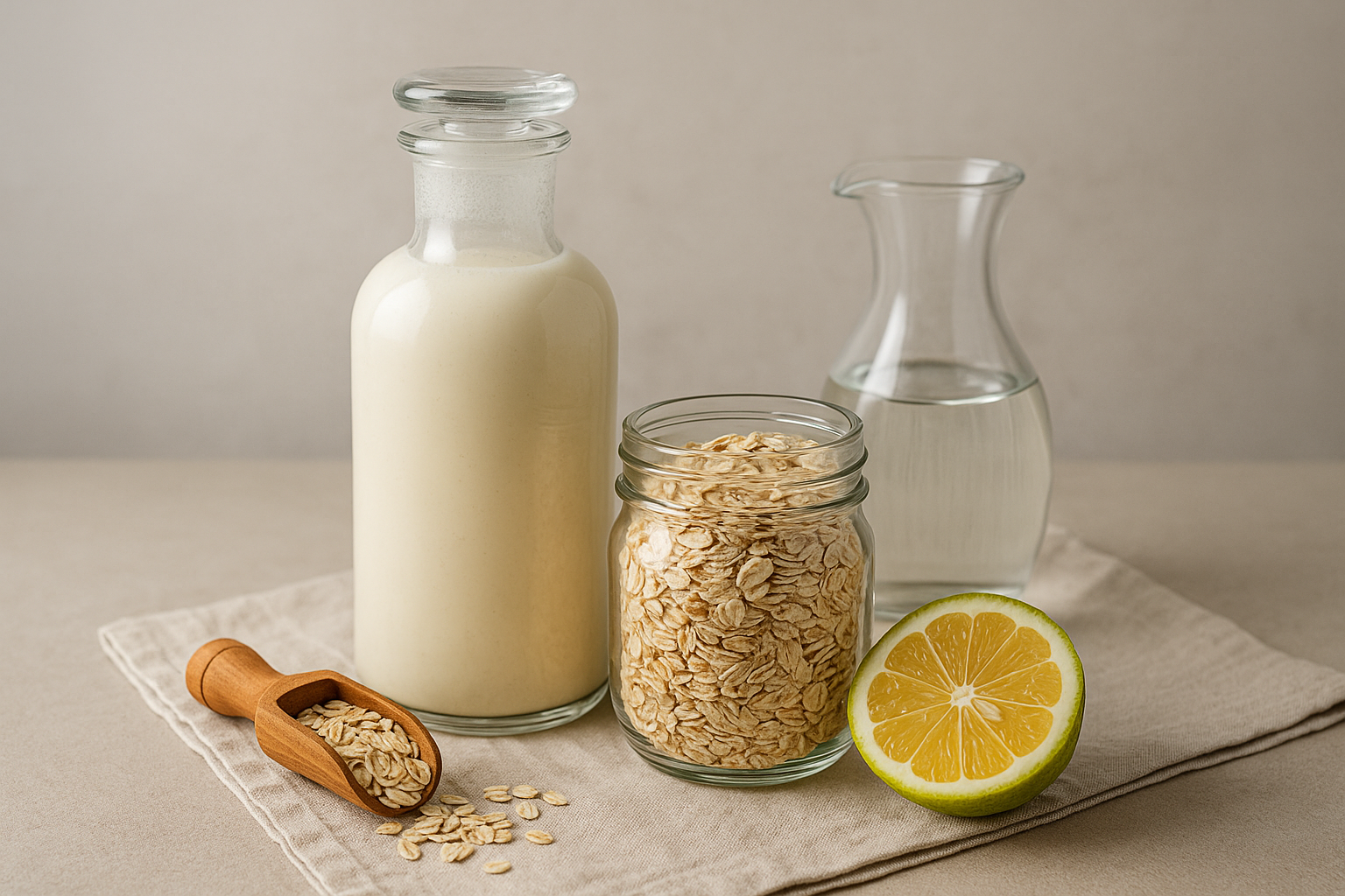 Image recette Douceur Exotique : Assouplissant Maison au Lait d'Avoine et Bergamote