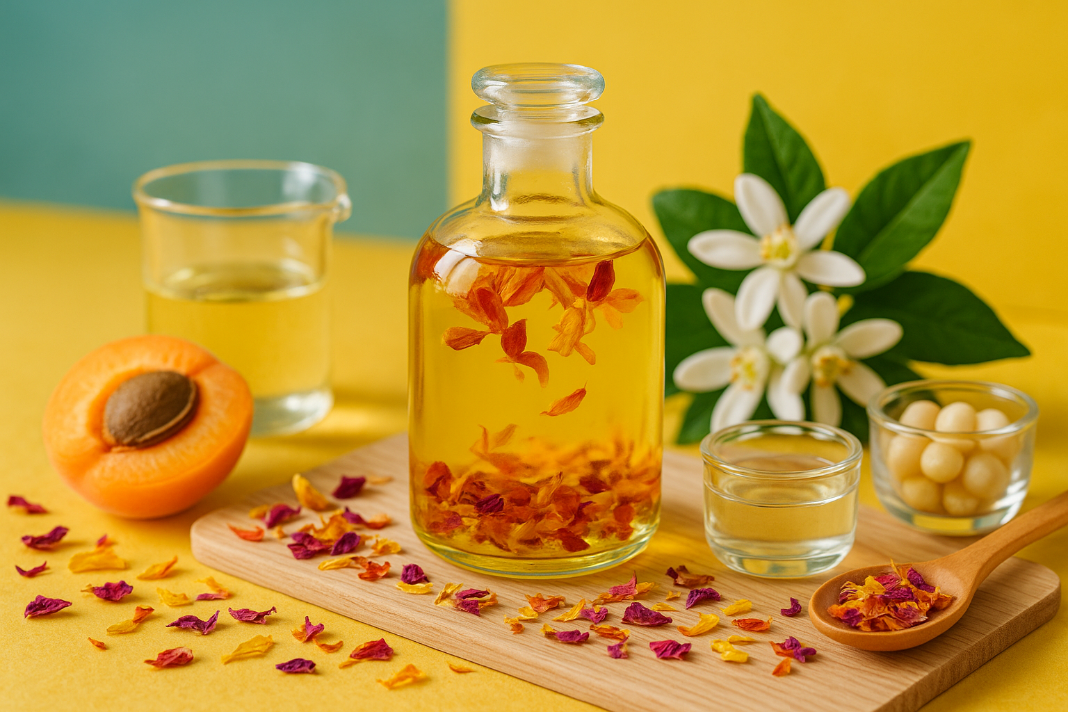 Image recette Huile de Bain Douceur d'Abricot et Fleur d'Oranger