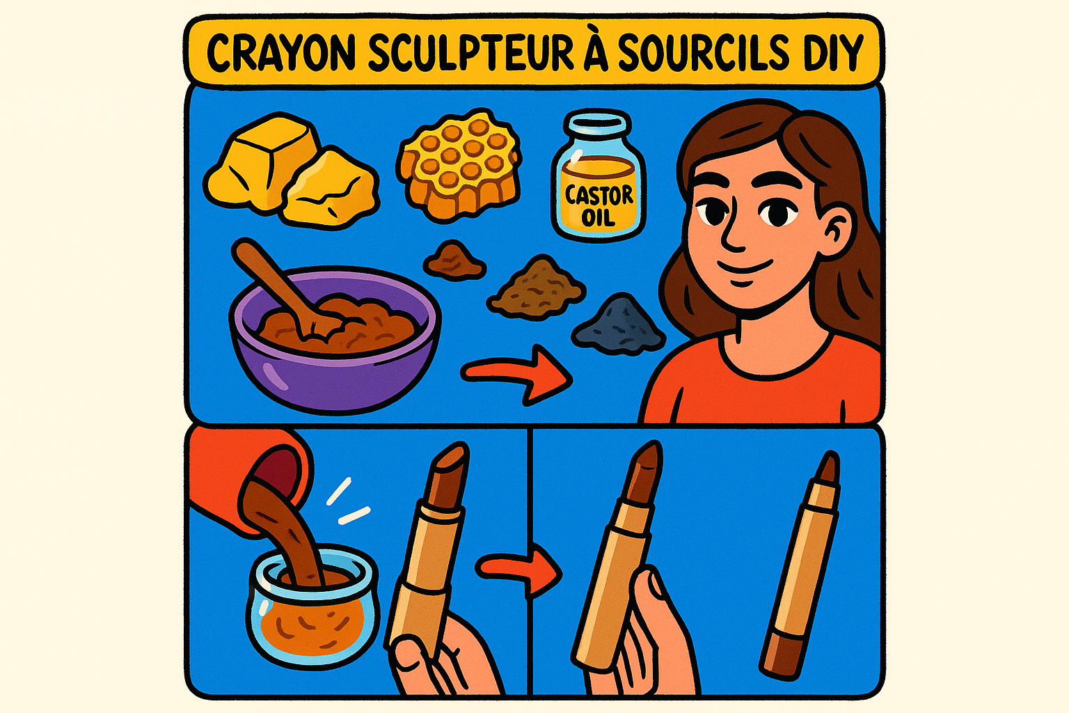 Image recette Crayon Sculpteur à Sourcils DIY : Structuration Naturelle et Précision
