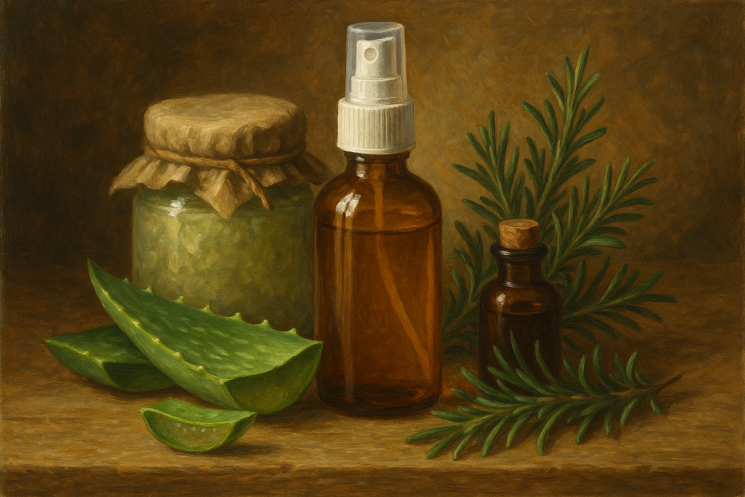 Image recette Lotion Capillaire Protectrice au Gel d'Aloe Vera et Extrait de Romarin pour Cheveux Fatigués