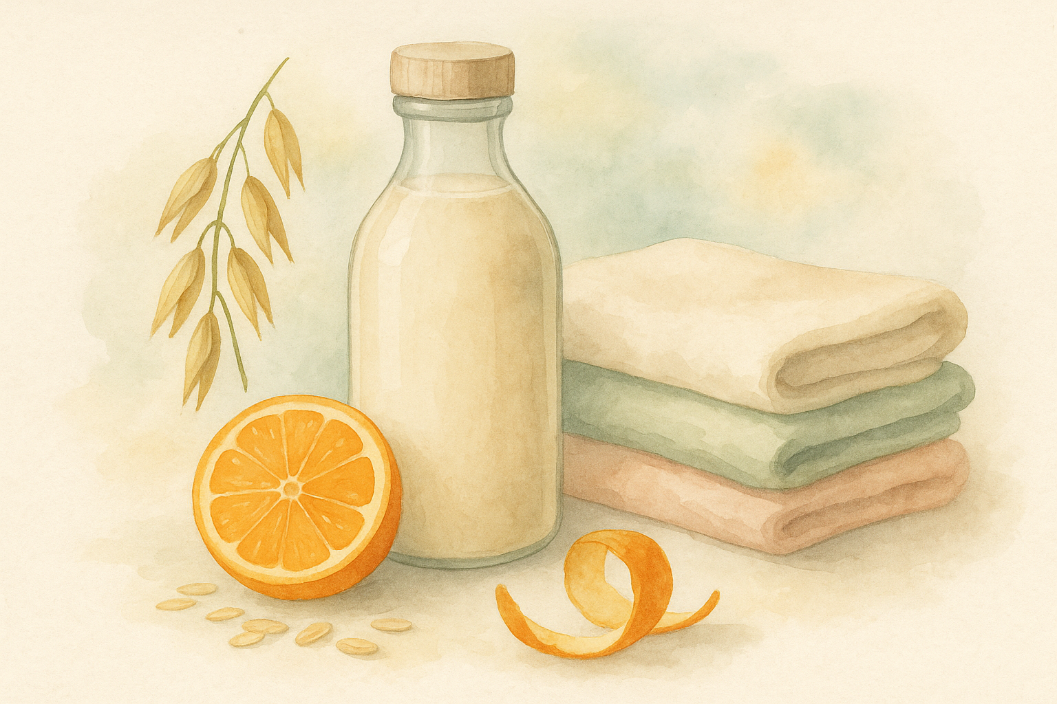 Image recette Adoucissant Maison Velours : Douceur d'Avoine & Zeste d'Orange