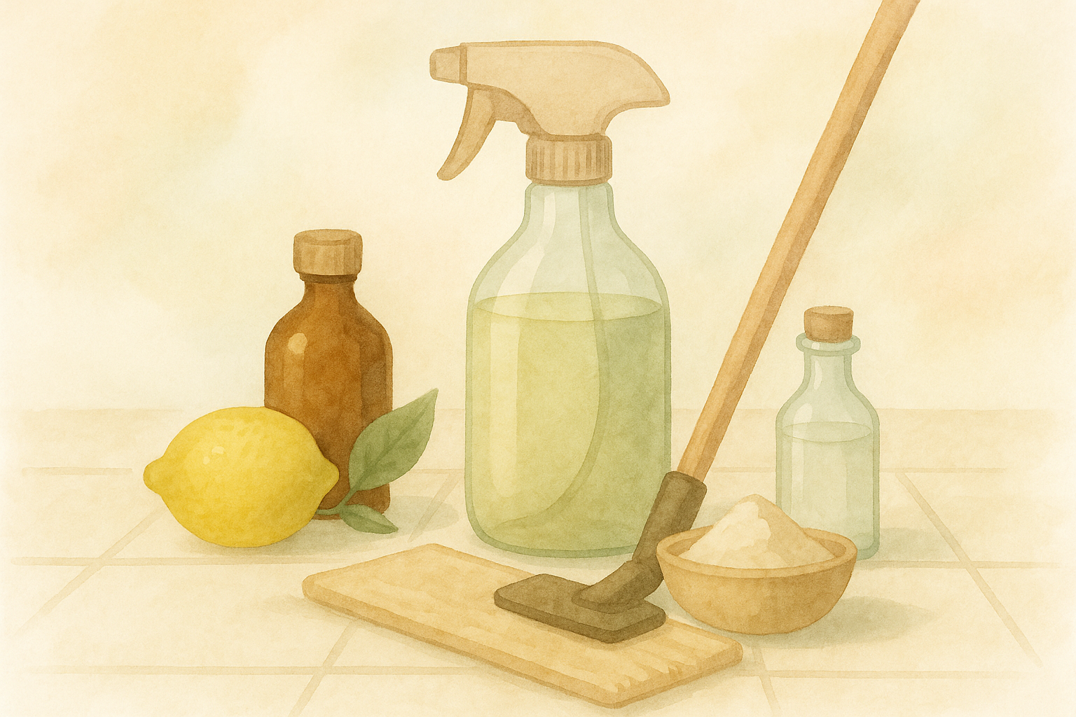 Image recette Symphonie de Pureté : DIY Nettoyant Multi-Surface Sol Naturel Maison