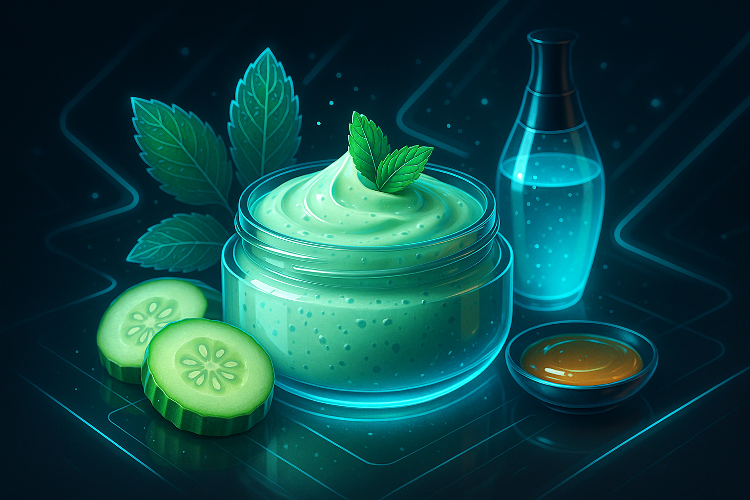 Image recette Masque Corps Rafraichissant au Concombre et à la Menthe