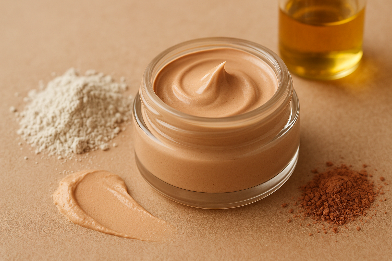 Image recette Anti-cernes Maison Teinté à l'Argile Blanche et à l'Huile de Jojoba