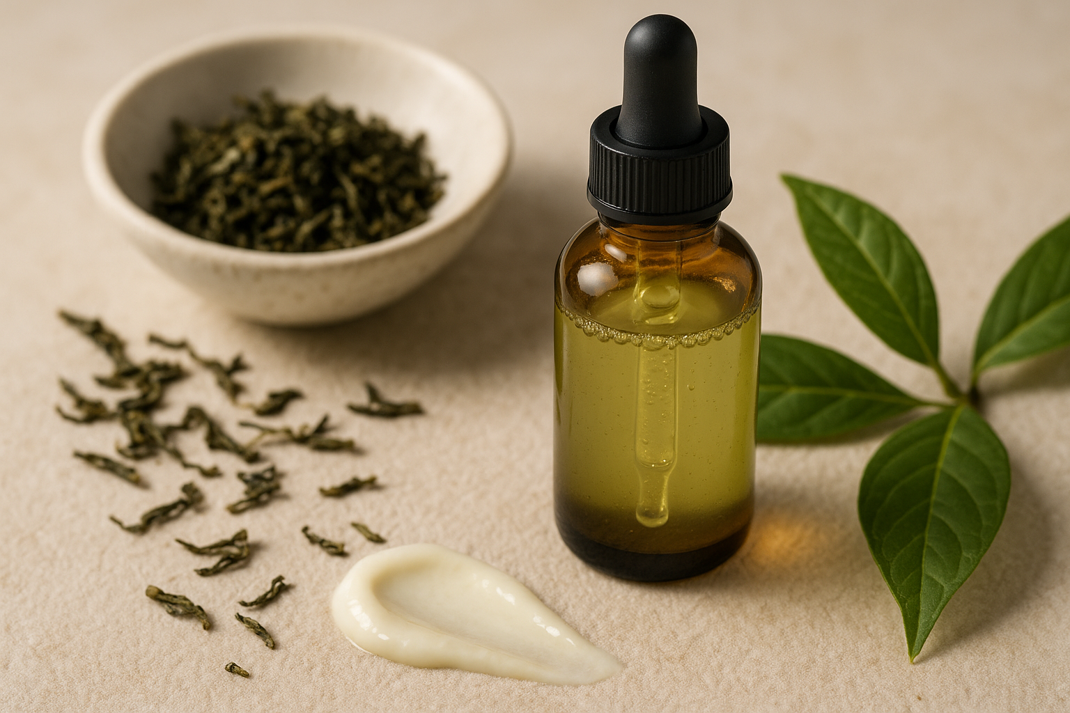 Image recette Serum Protecteur Anti-Âge pour les Mains au Thé Vert et au Squalane