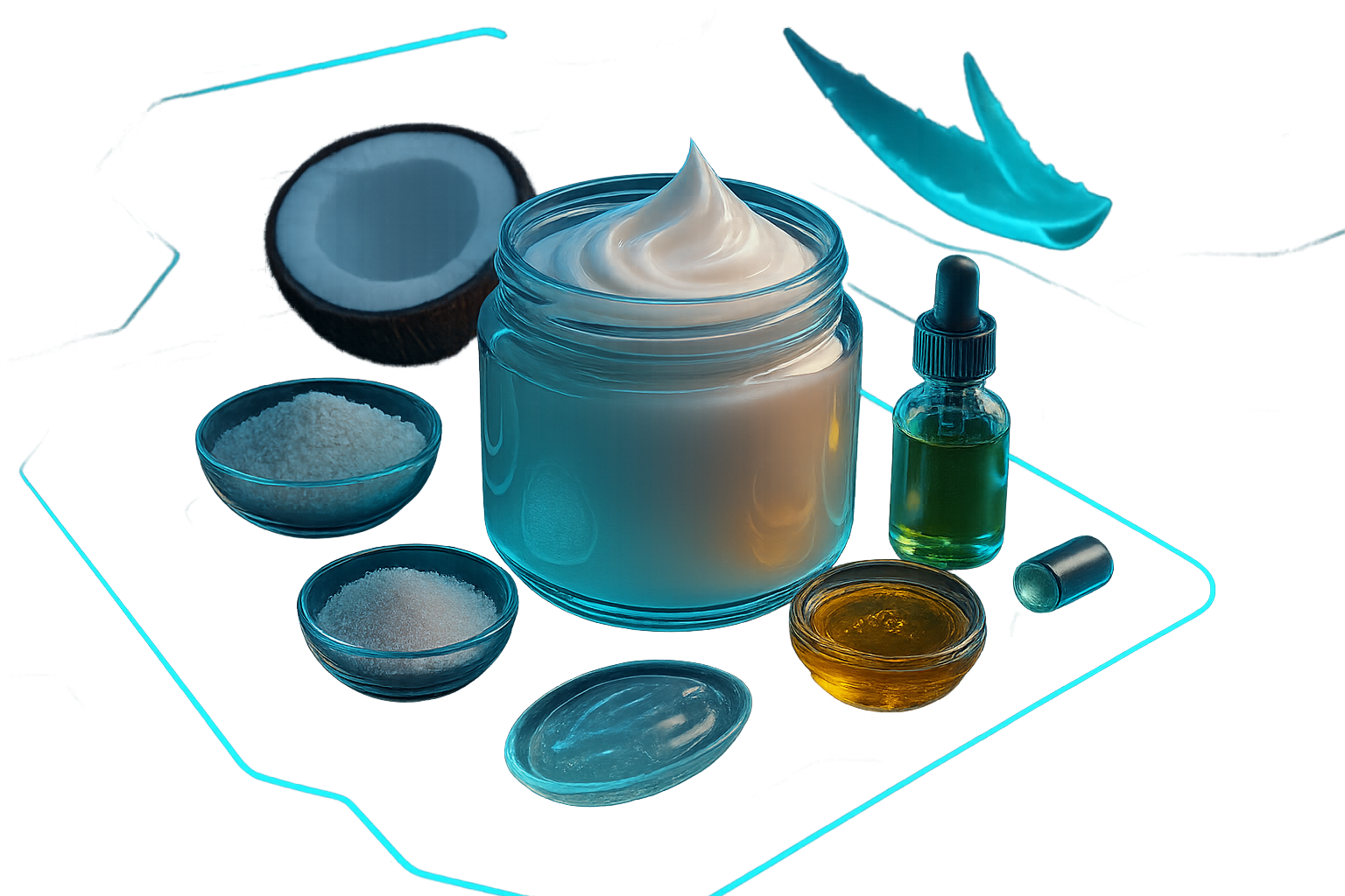 Image recette Masque Capillaire Lissant à la Poudre de Riz et Lait de Coco p...