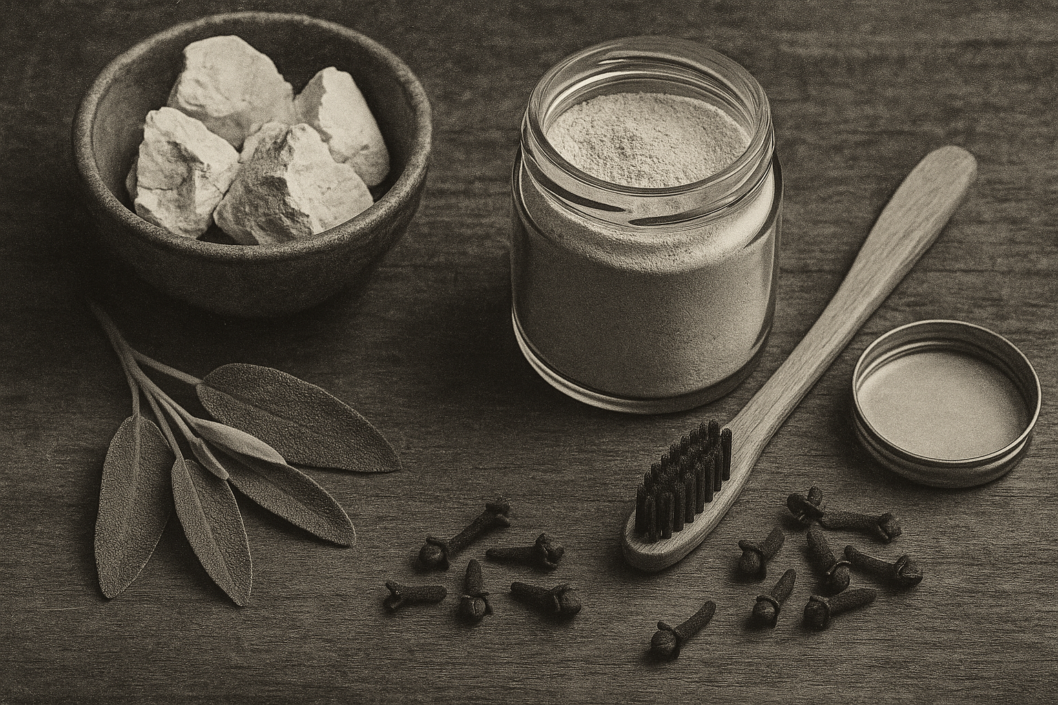 Image recette Poudre Blanchissante Naturelle pour les Dents à l'Argile Blanc...