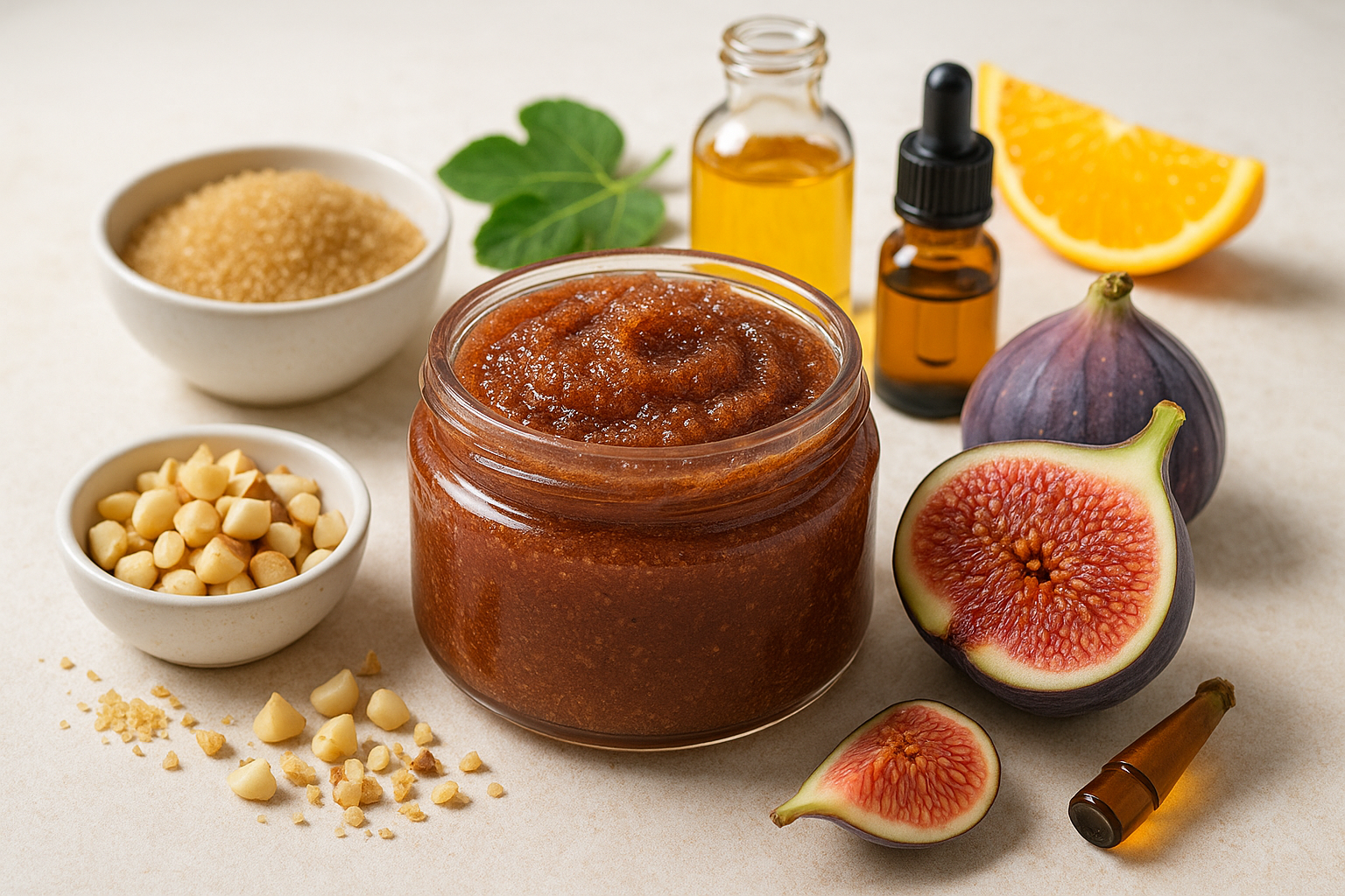 Image recette Exfoliant Corps Figue & Noix de Macadamia