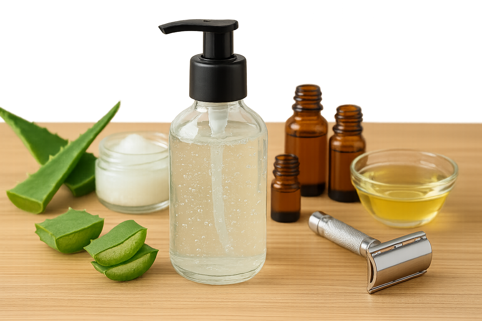 Image recette Gel Transparent DIY pour Rasage de Précision Visage & Barbe