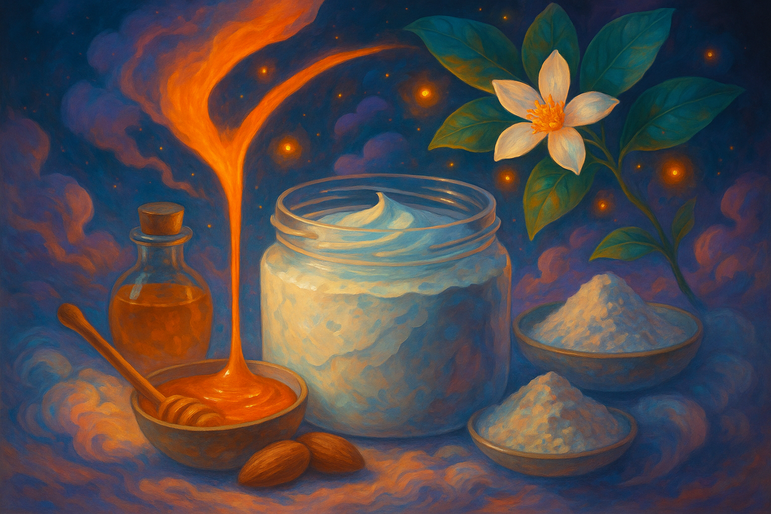 Image recette Masque Corps Revitalisant au Yaourt et à la Fleur d'Oranger