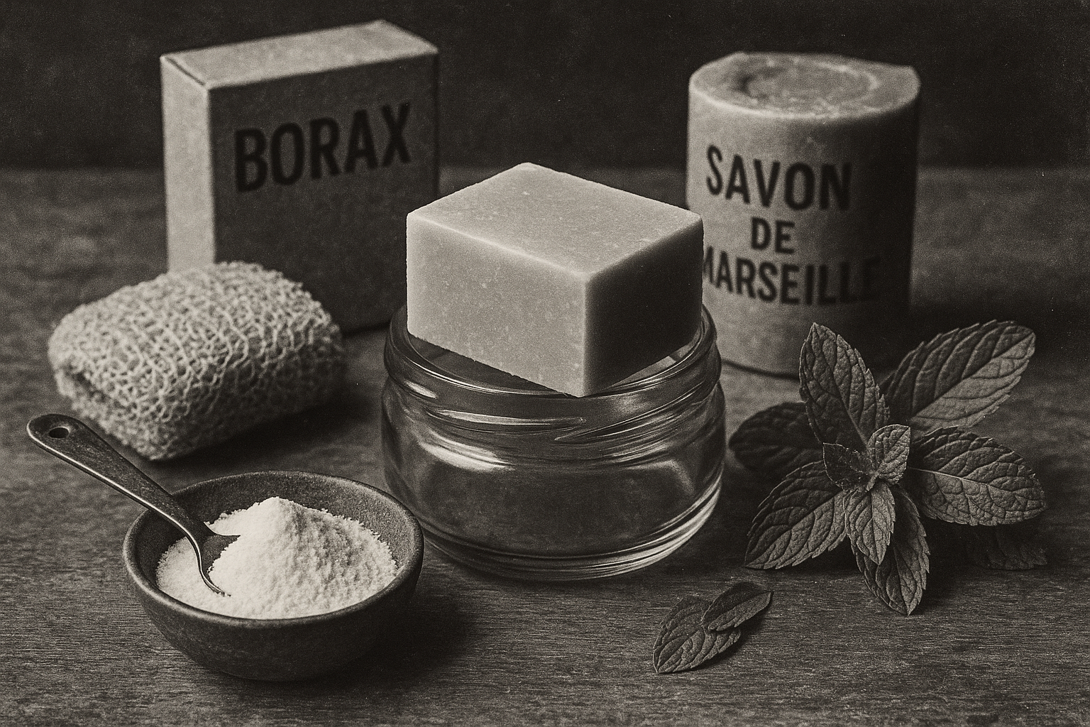Image recette Détachant Solide Ultra-Zéro Déchet au Borax et Menthe Poivrée