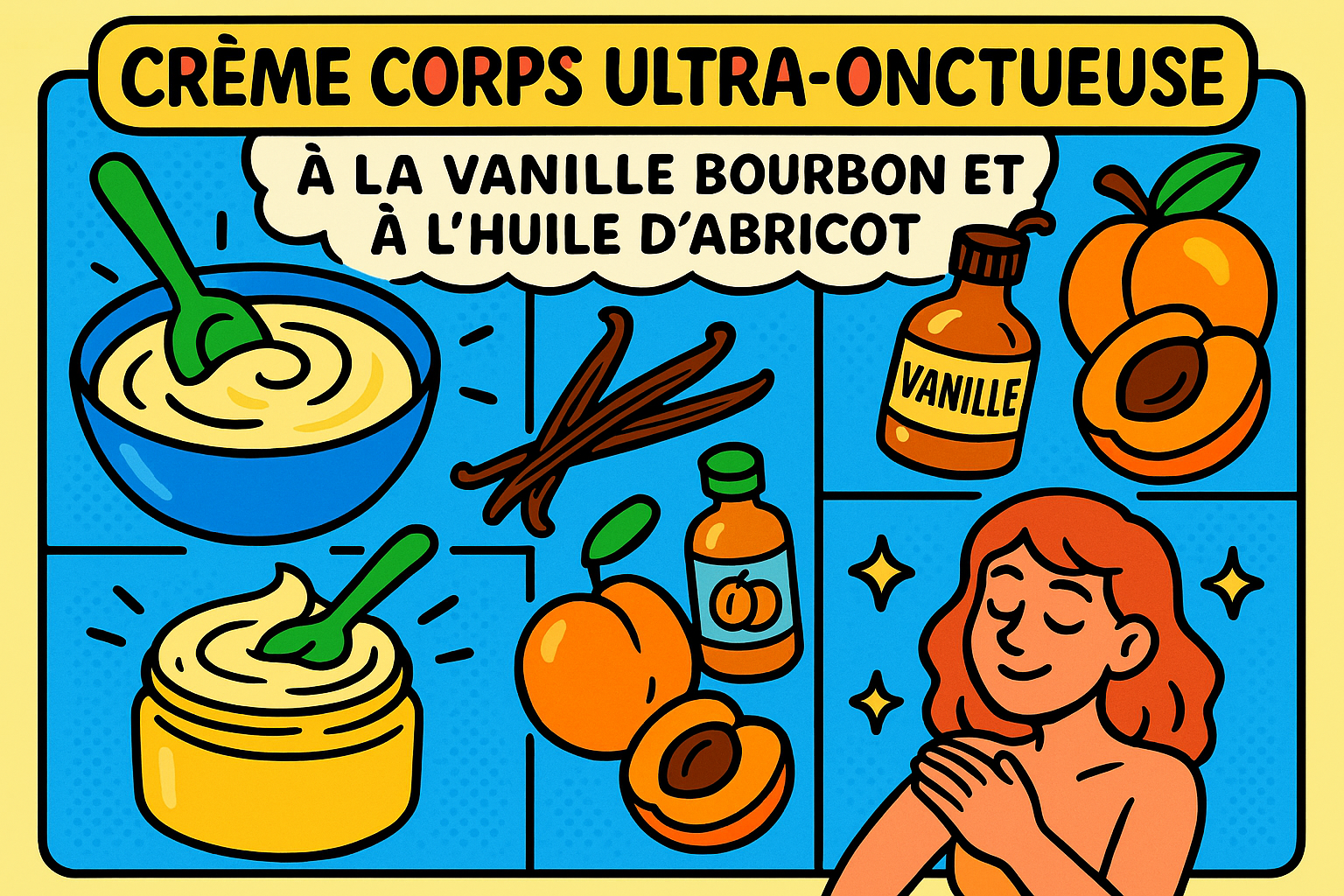 Image recette Crème Corps Ultra-Onctueuse à la Vanille Bourbon et Huile d'Abricot