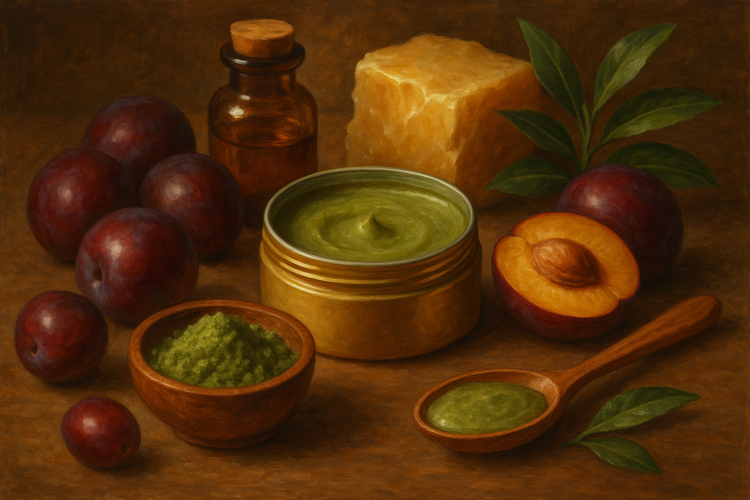 Image recette Baume à Lèvres Douceur de Prune & Thé Vert