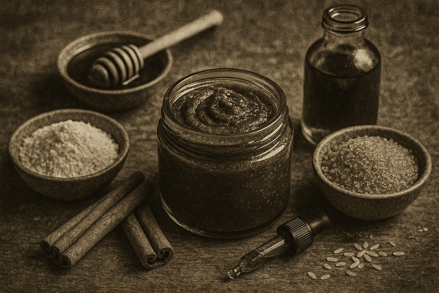 Image recette Exfoliant Corps Réveil d'Épices à la Cannelle, Riz et Abricot