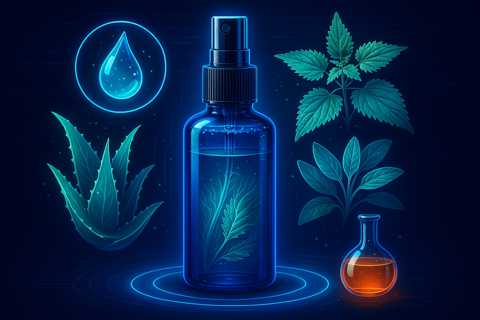 Image recette Lotion fortifiante "Cuir Chevelu Sain" à l'Hydrolat de Sauge et Ortie