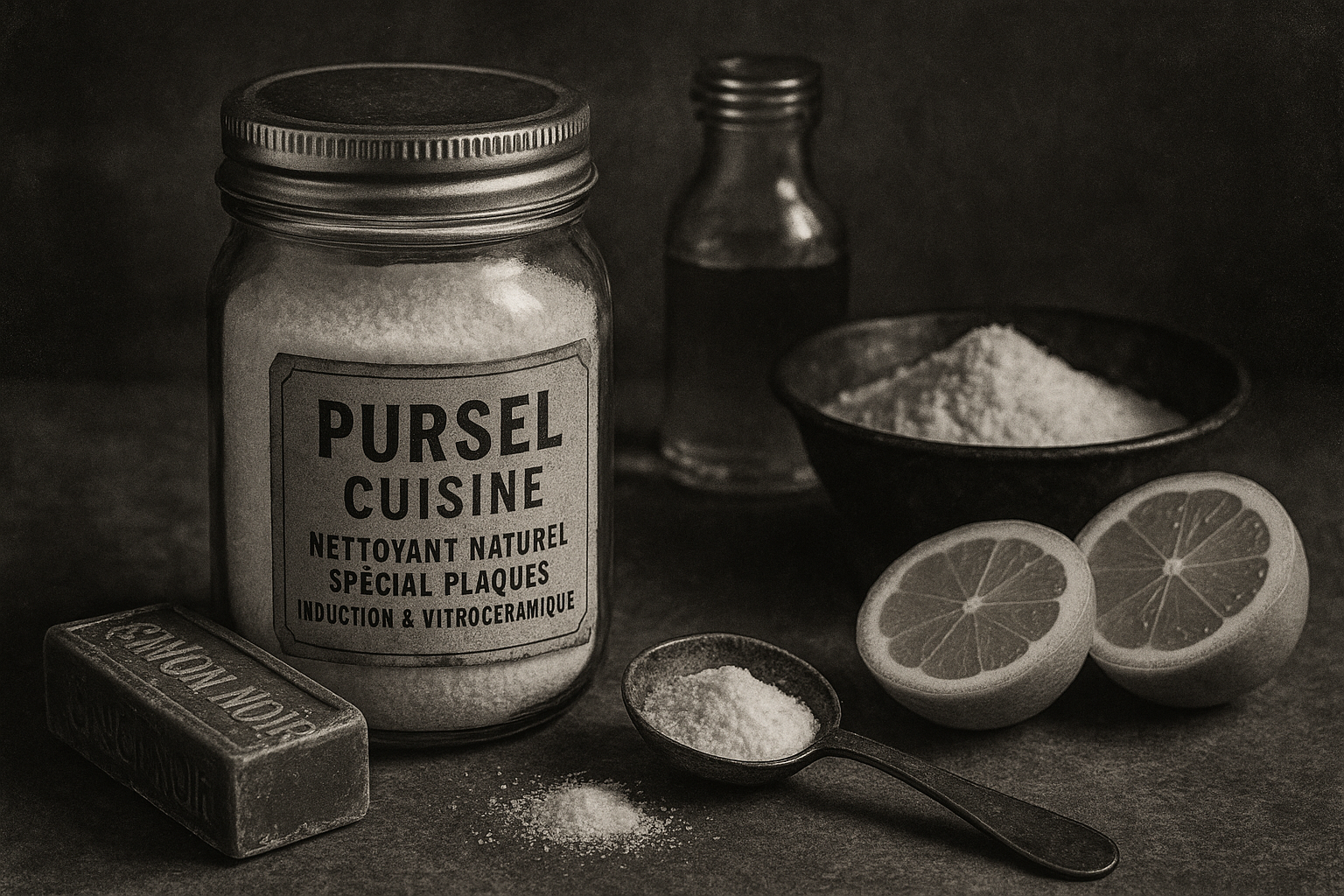 Image recette PurSel Cuisine : Nettoyant Naturel Spécial Plaques Induction & Vitrocéramique