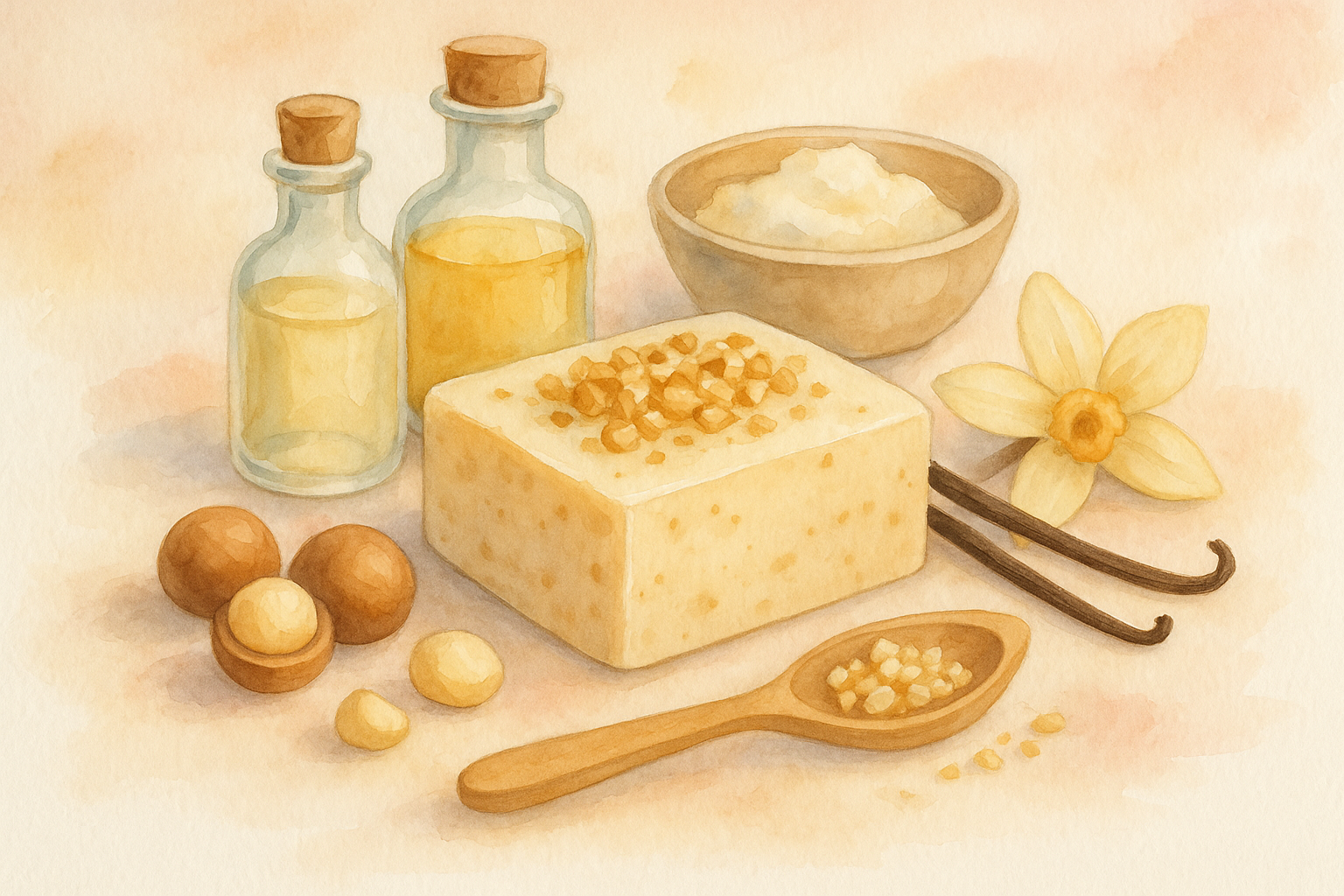 Image recette Savon Gourmand aux Noix de Macadamia et Vanille