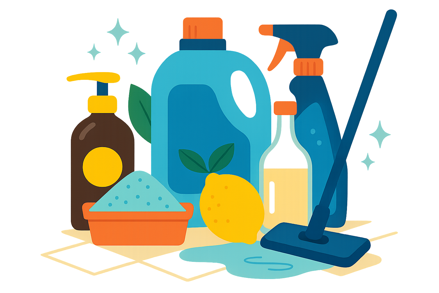 Image recette Solution Cristalline DIY : Nettoyant Multi-Surface pour Sols Facile, Naturel et Économique