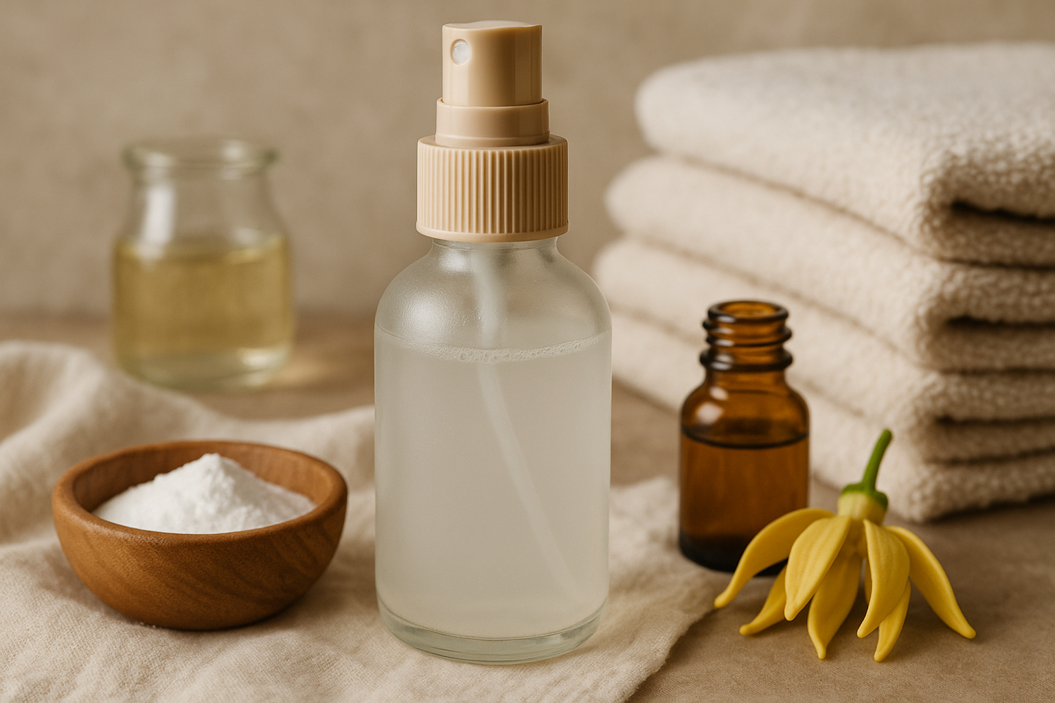 Image recette Brume de Santal : Assouplissant Maison Relaxant au Bois de Santal et Ylang-Ylang