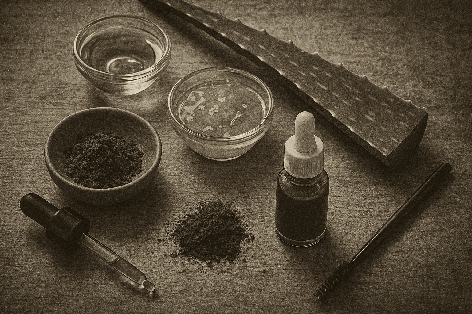 Image recette Serum Raviveur de Couleur pour Sourcils Naturels : Eclat Structurant Maison