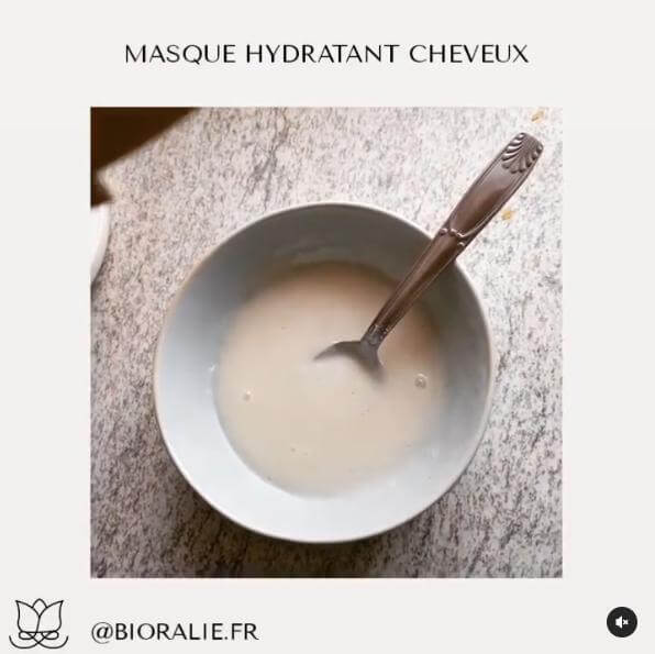 Image recette Masque hydratant cheveux