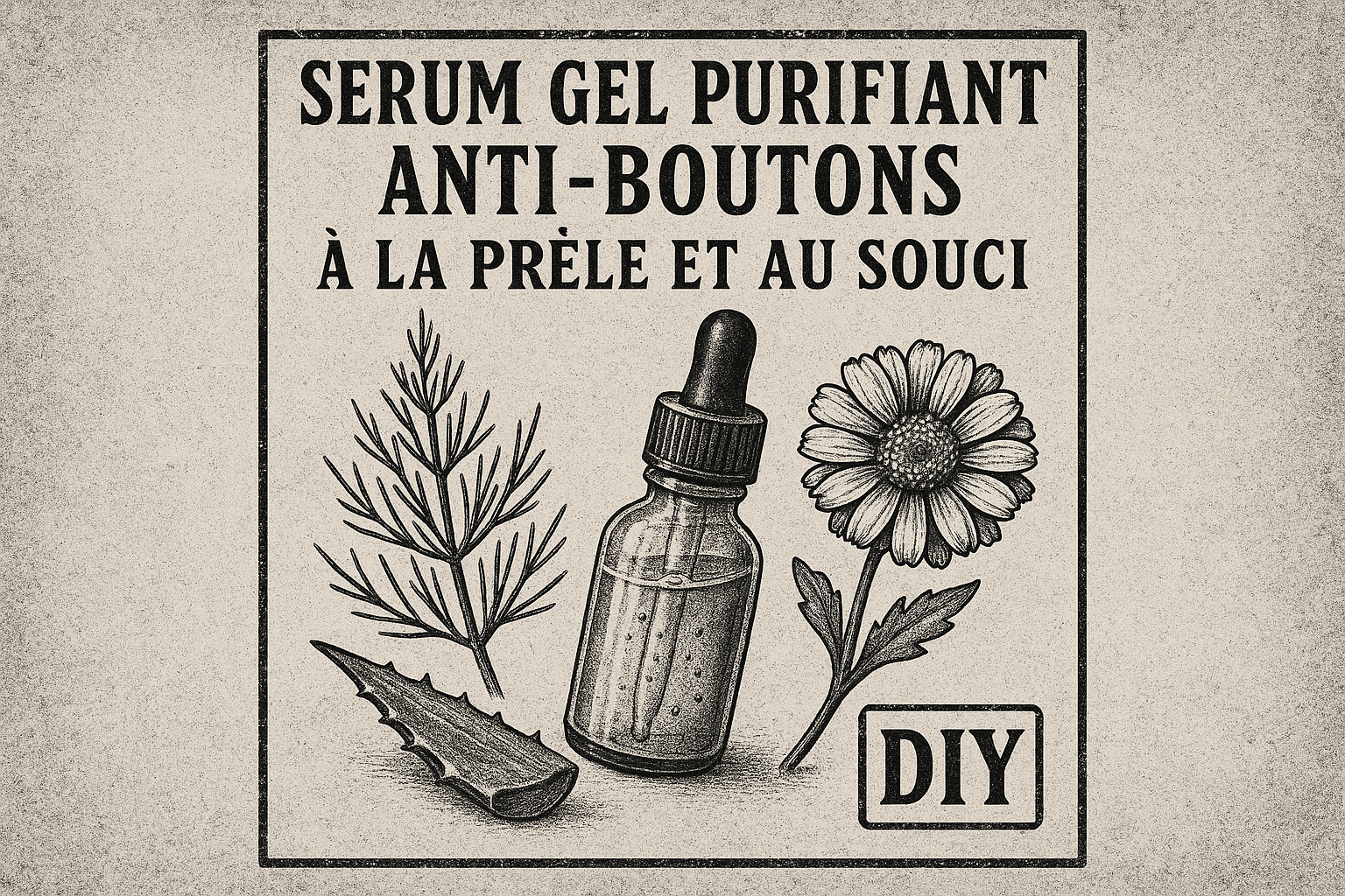 Image recette Serum Gel Purifiant Anti-Boutons à la Prêle et au Souci