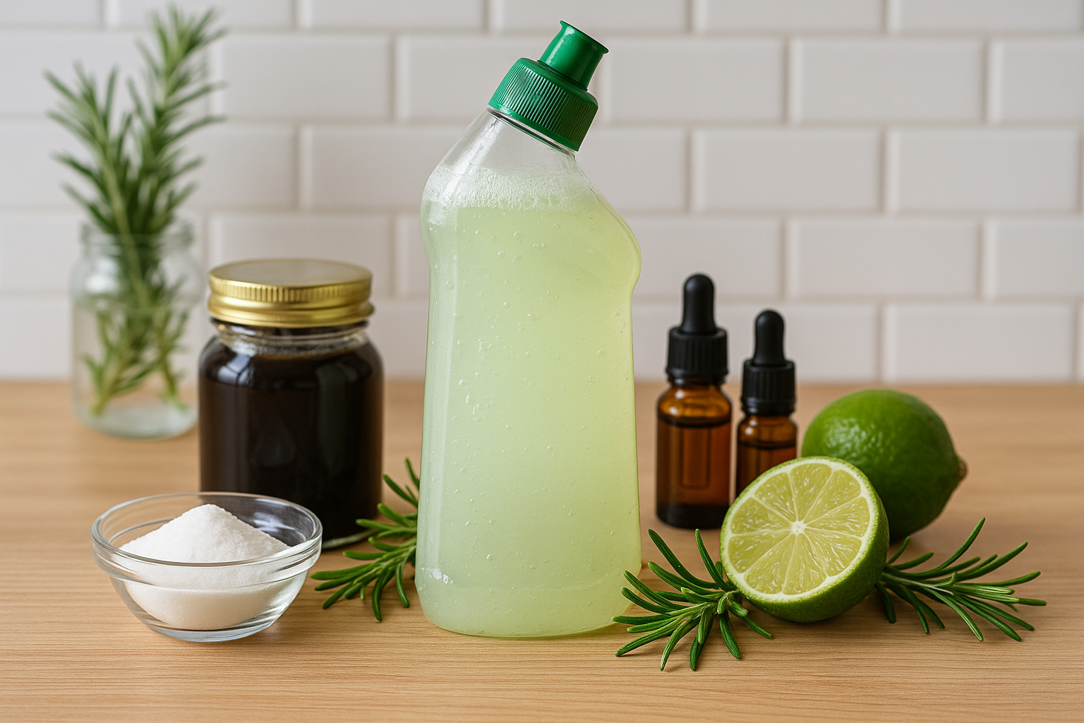 Image recette Nettoyant WC Liquide Ultra-Frais au Romarin et Citron Vert