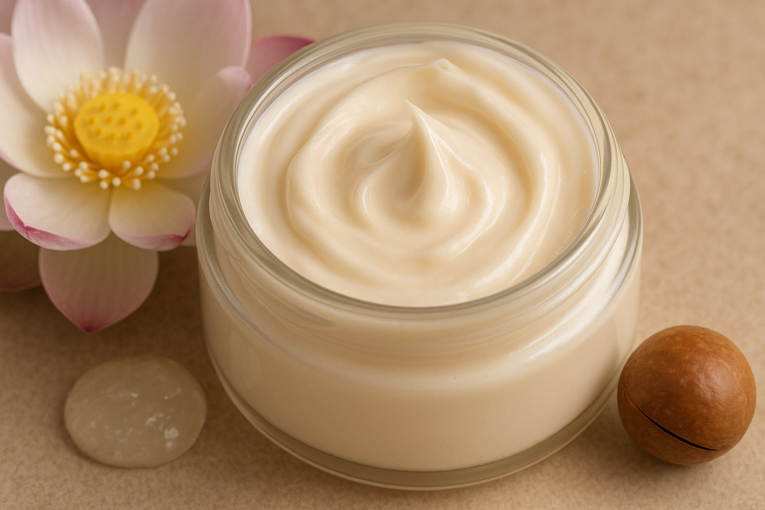 Image recette Crème Corps Soyeuse à la Fleur de Lotus et Huile de Macadamia