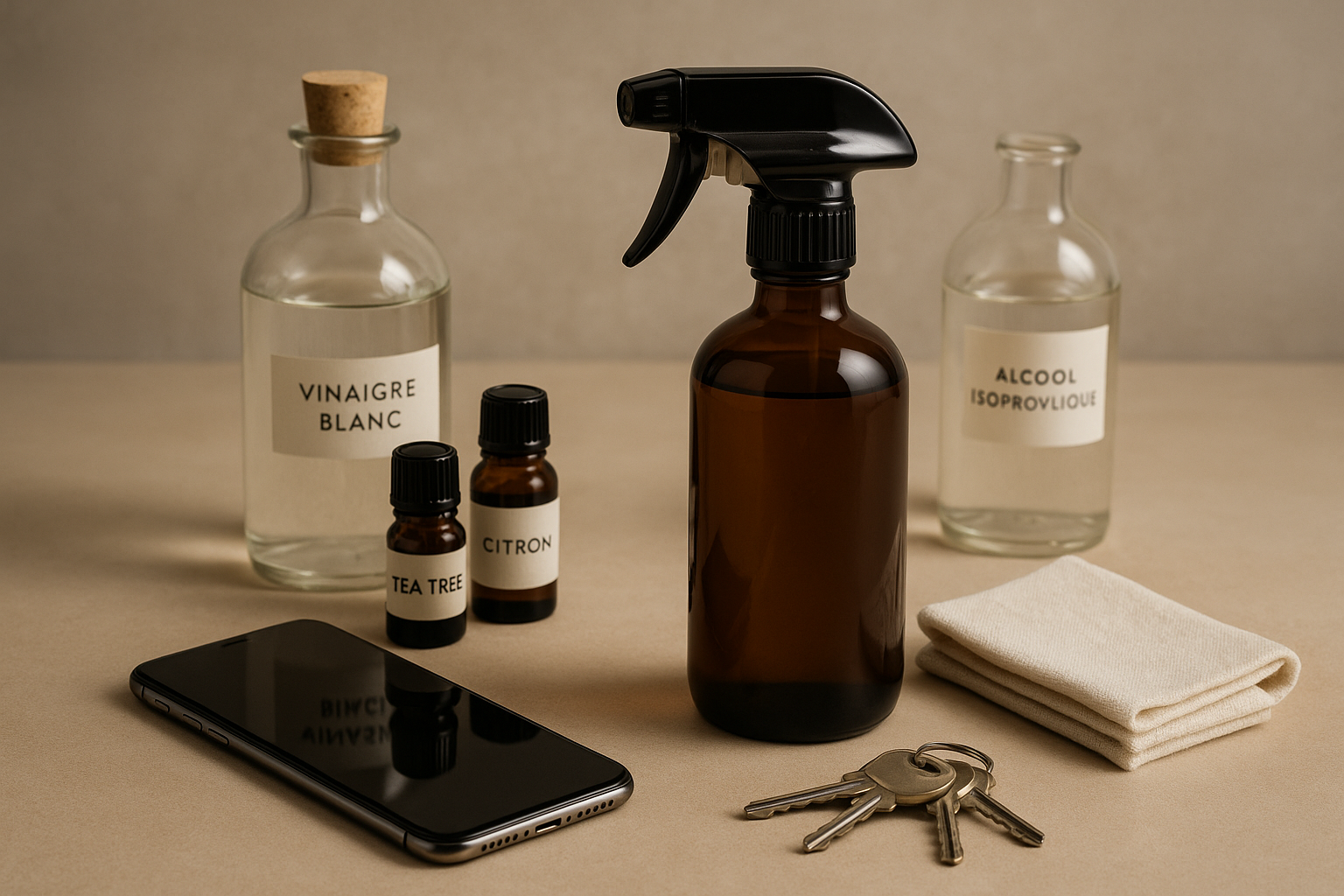 Image recette Spray Purifiant DIY pour Clés et Téléphones Spécial Covid