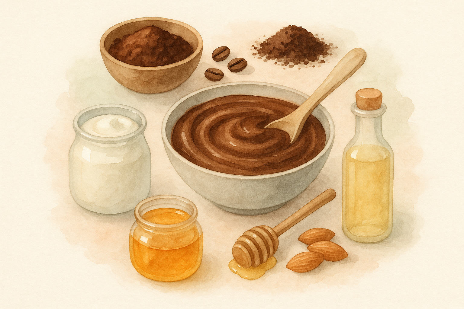 Image recette Masque Capillaire Energisant au Cacao et Cafe pour Cheveux Fat...