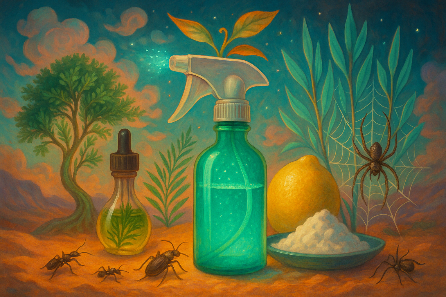 Image recette Insecticide Maison à l'Huile Essentielle de Tea Tree et Bicarb...