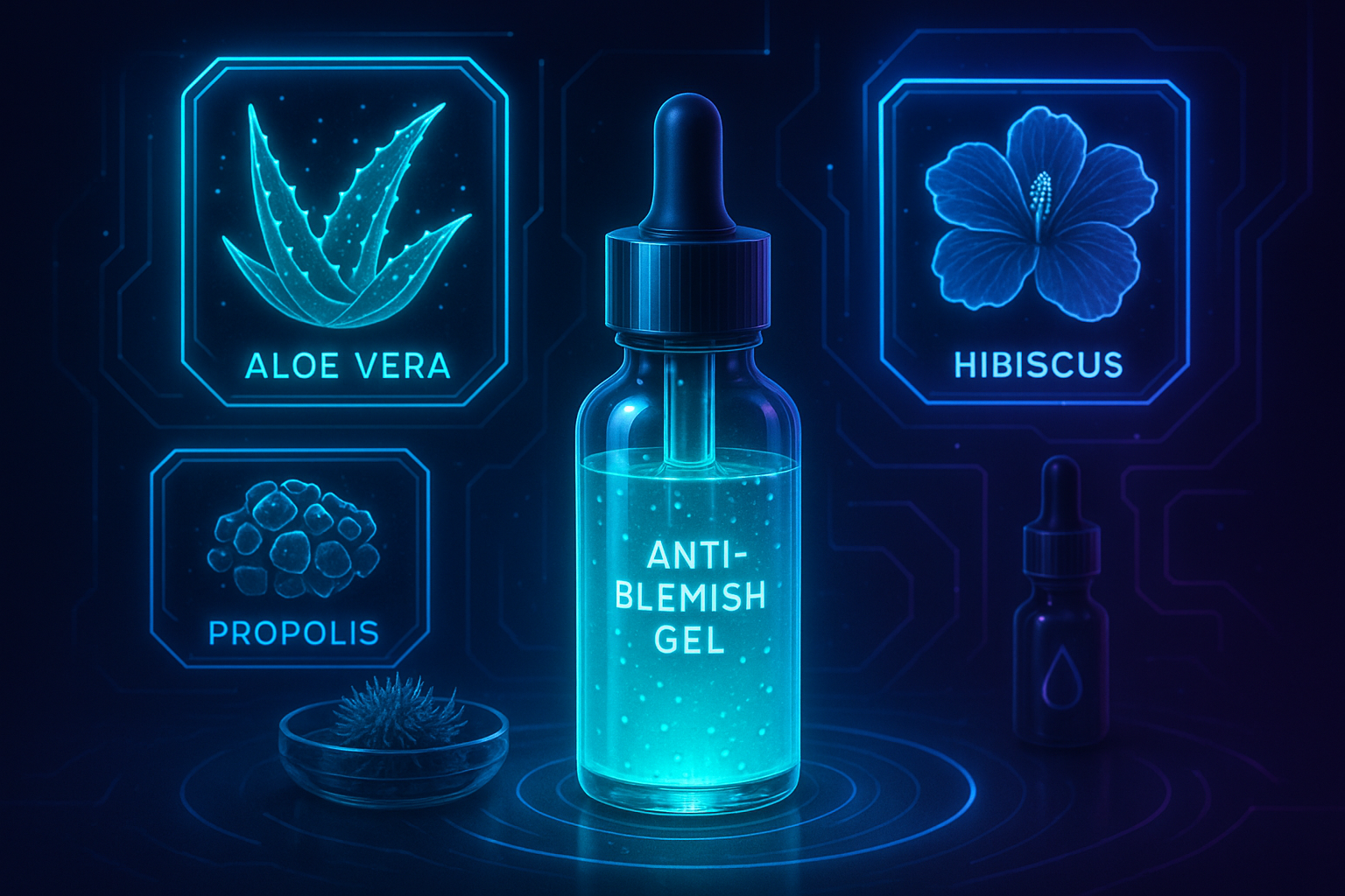 Image recette Gel SOS Imperfections Anti-Bouton à l’Hibiscus et Propolis