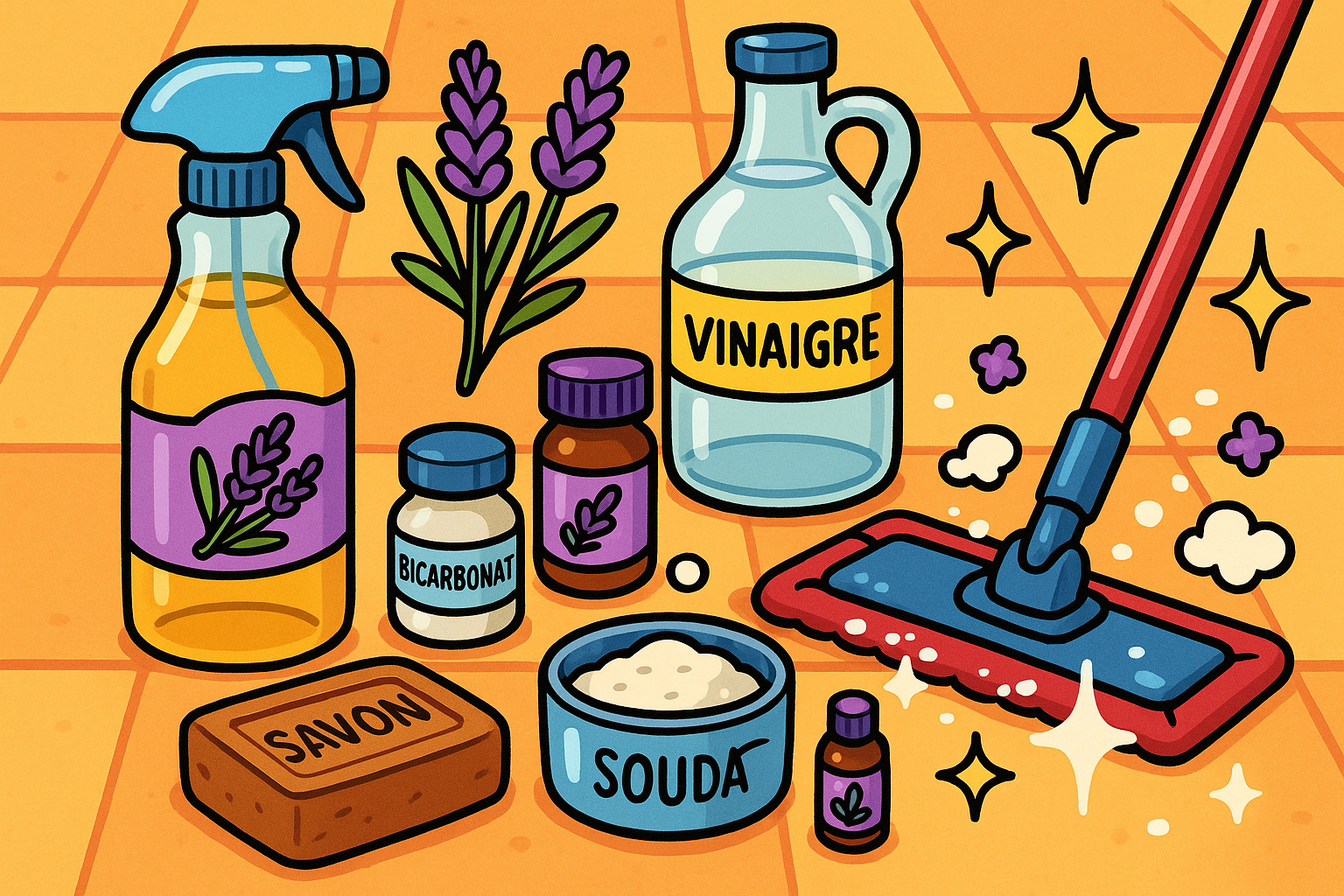 Image recette Douceur Florale : Nettoyant Protecteur Maison pour Lino, Dalle...