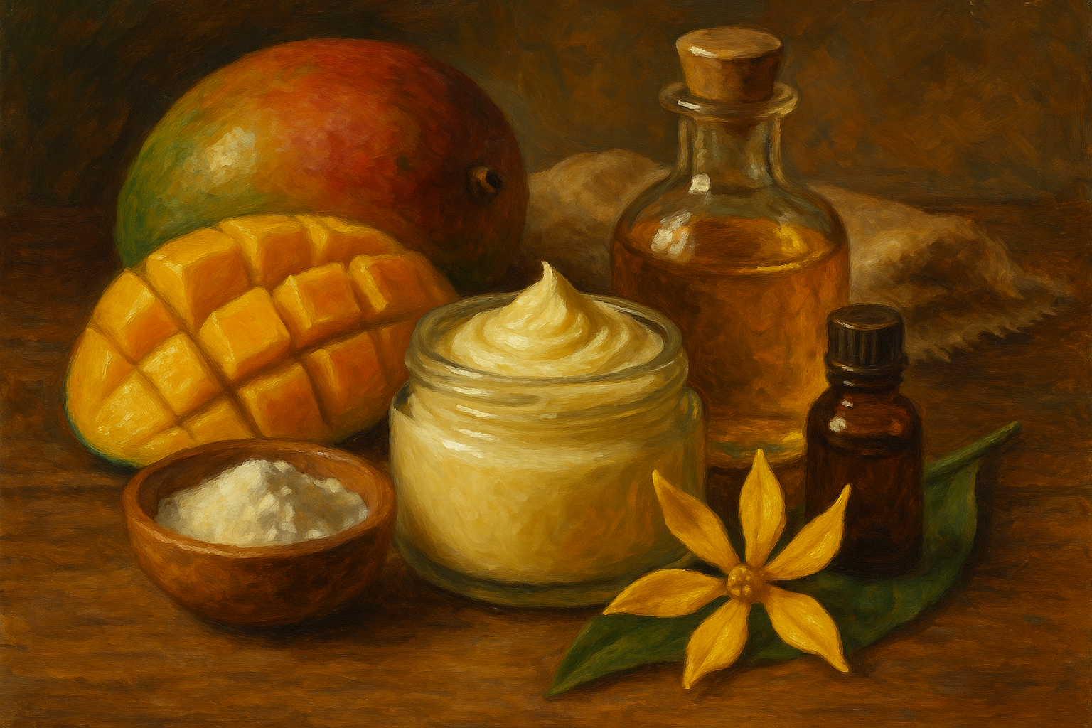 Image recette Déodorant Maison Tropical au Beurre de Mangue et Huile de Mono...
