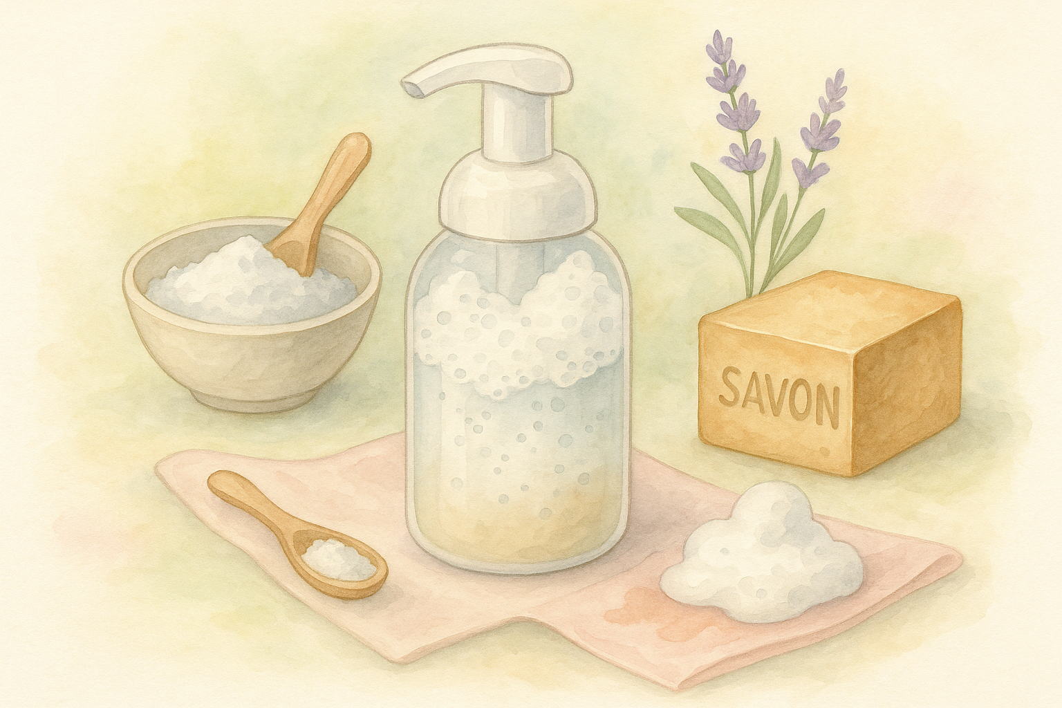 Image recette Détachant Naturel Moussant à l’Oxygène Actif et Savon d’Alep