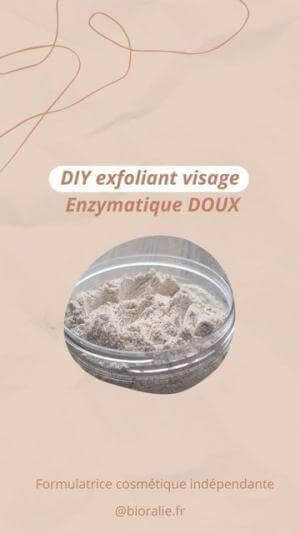 Image recette DIY Poudre exfoliante visage aux enzymes naturelles