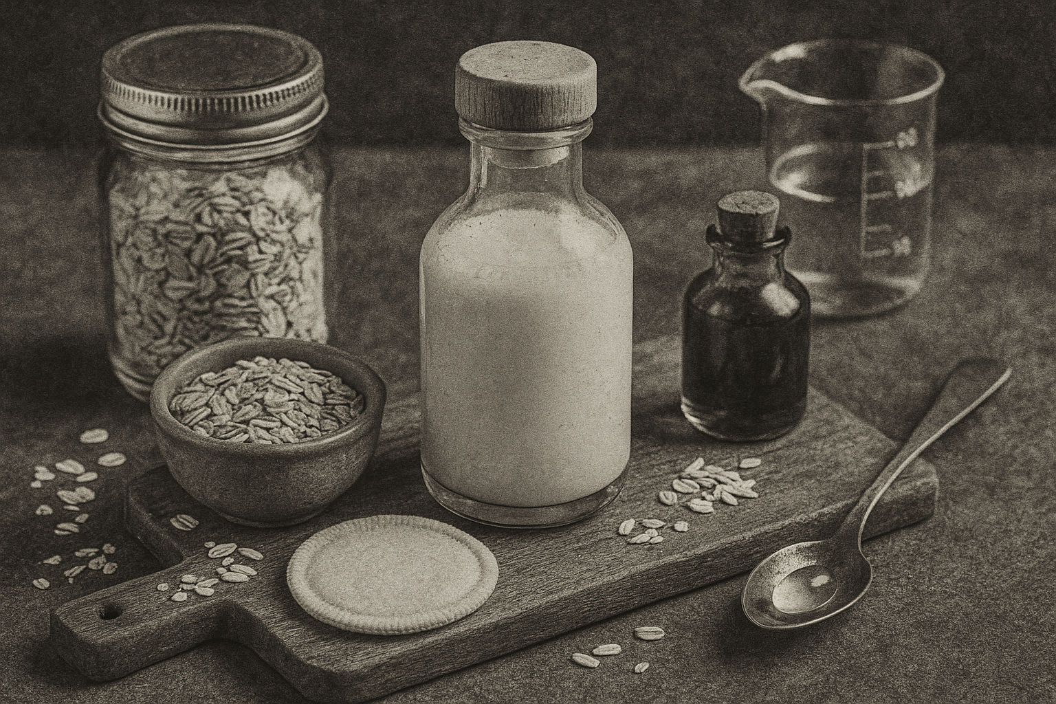 Image recette Démaquillant Maison Hydratant au Lait d'Avoine et Huile de Sés...