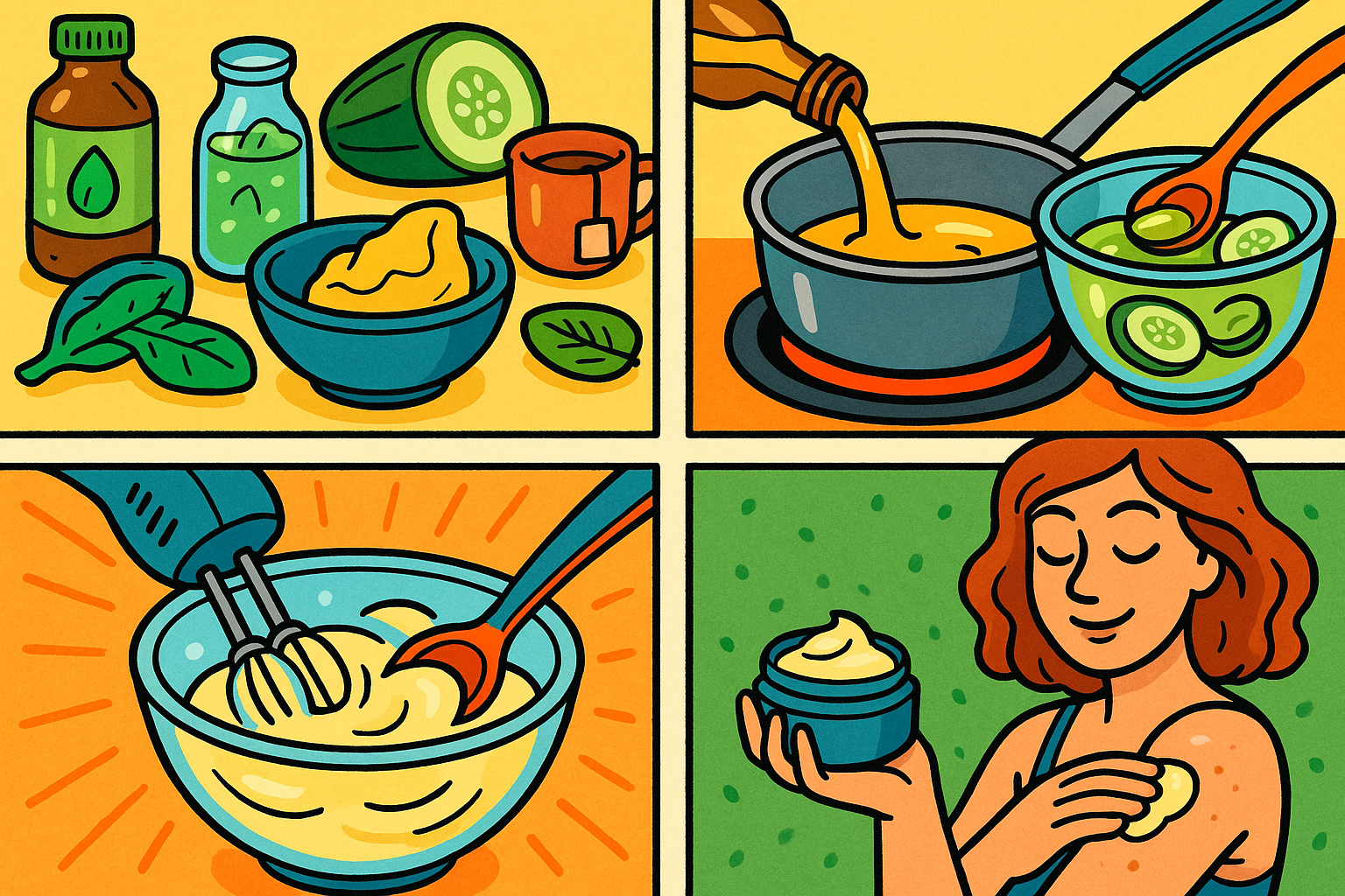 Image recette Creme Corps Hydratation Sublime au Concombre et The Blanc