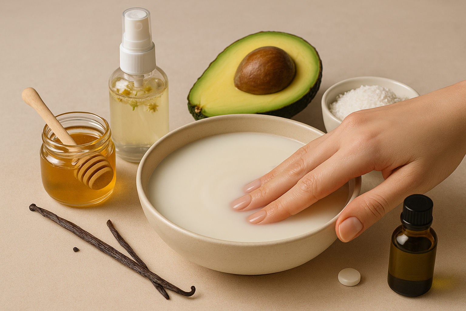 Image recette Bain Fondant Réparateur pour les Mains Abîmées au Lait de Coco...