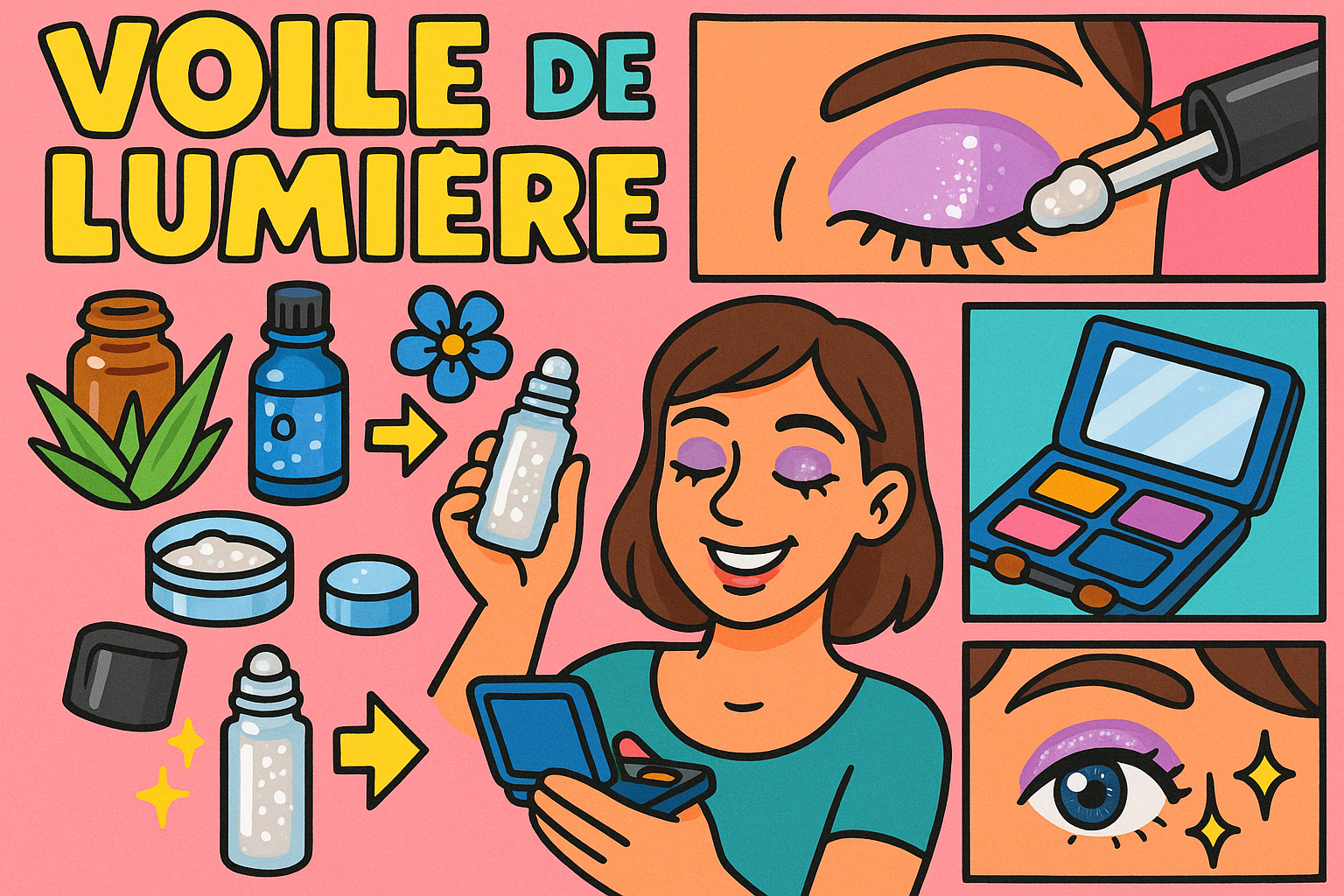 Image recette Voile de Lumière : Top Coat Liquide Paupières Maison pour Yeux...