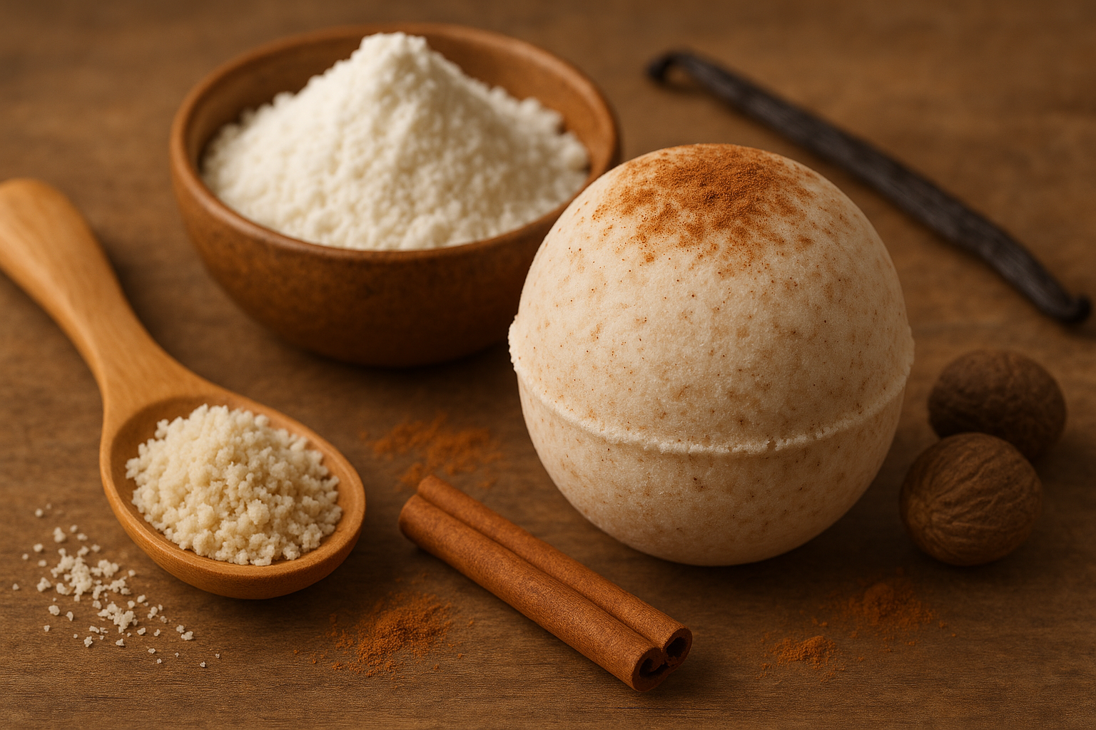 Image recette Bombe de Bain Cocooning aux Epices Douces et Lait d'Amande