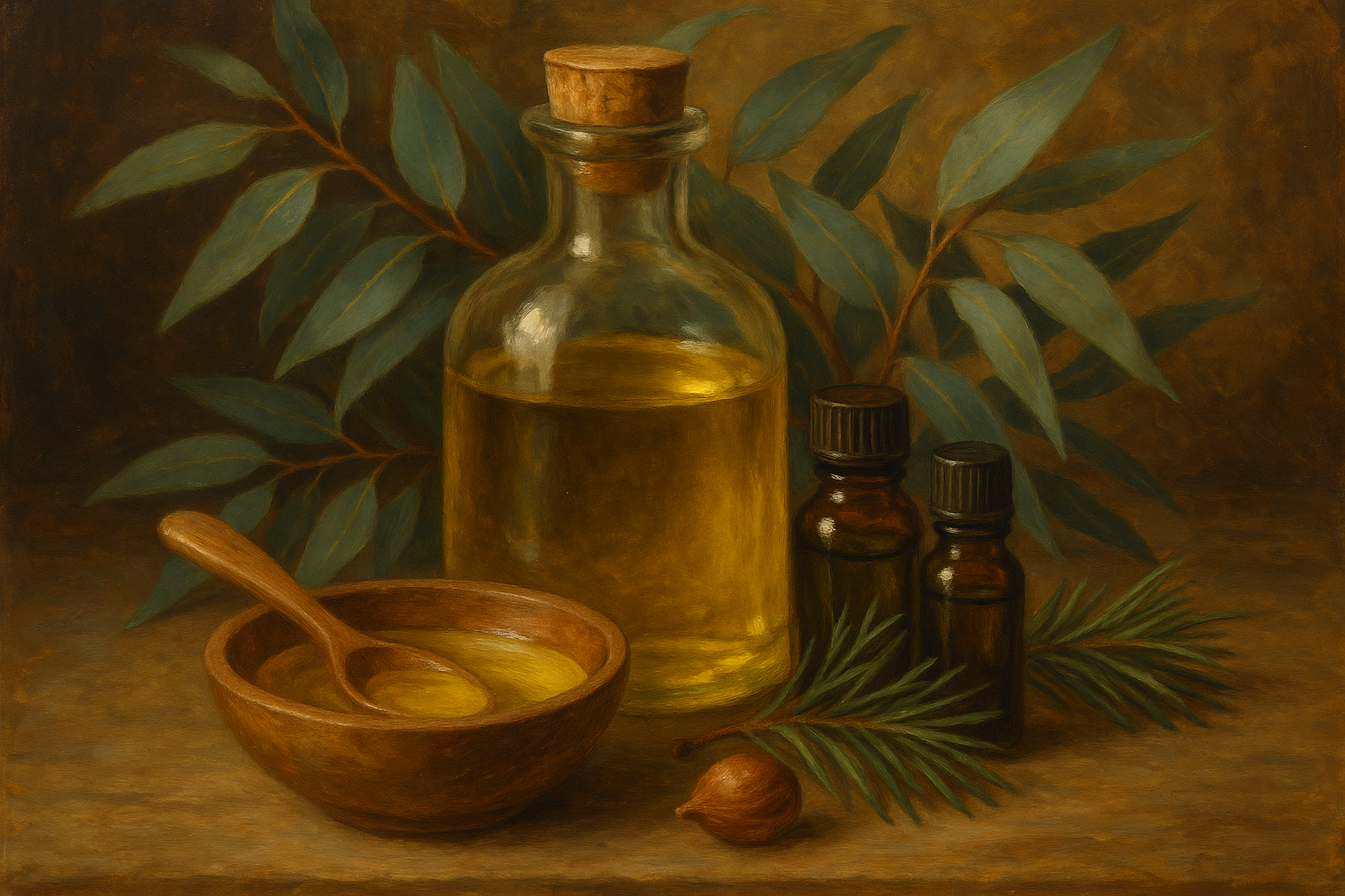 Image recette Huile de Massage Forêt d'Eucalyptus : Fraîcheur & Souplesse du...