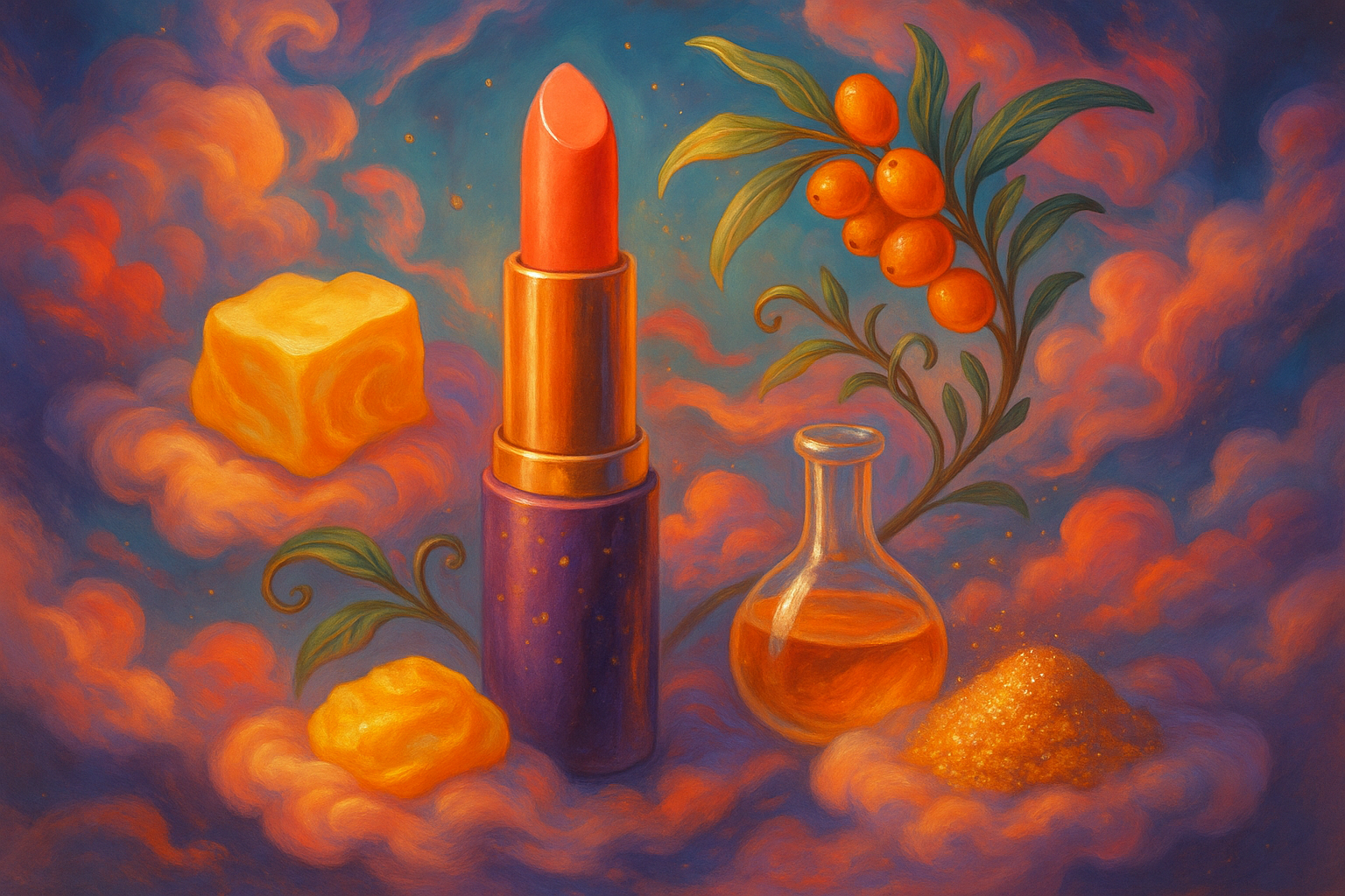 Image recette Rouge à Lèvres Corail Doux au Beurre de Murumuru et Baies d'Ar...