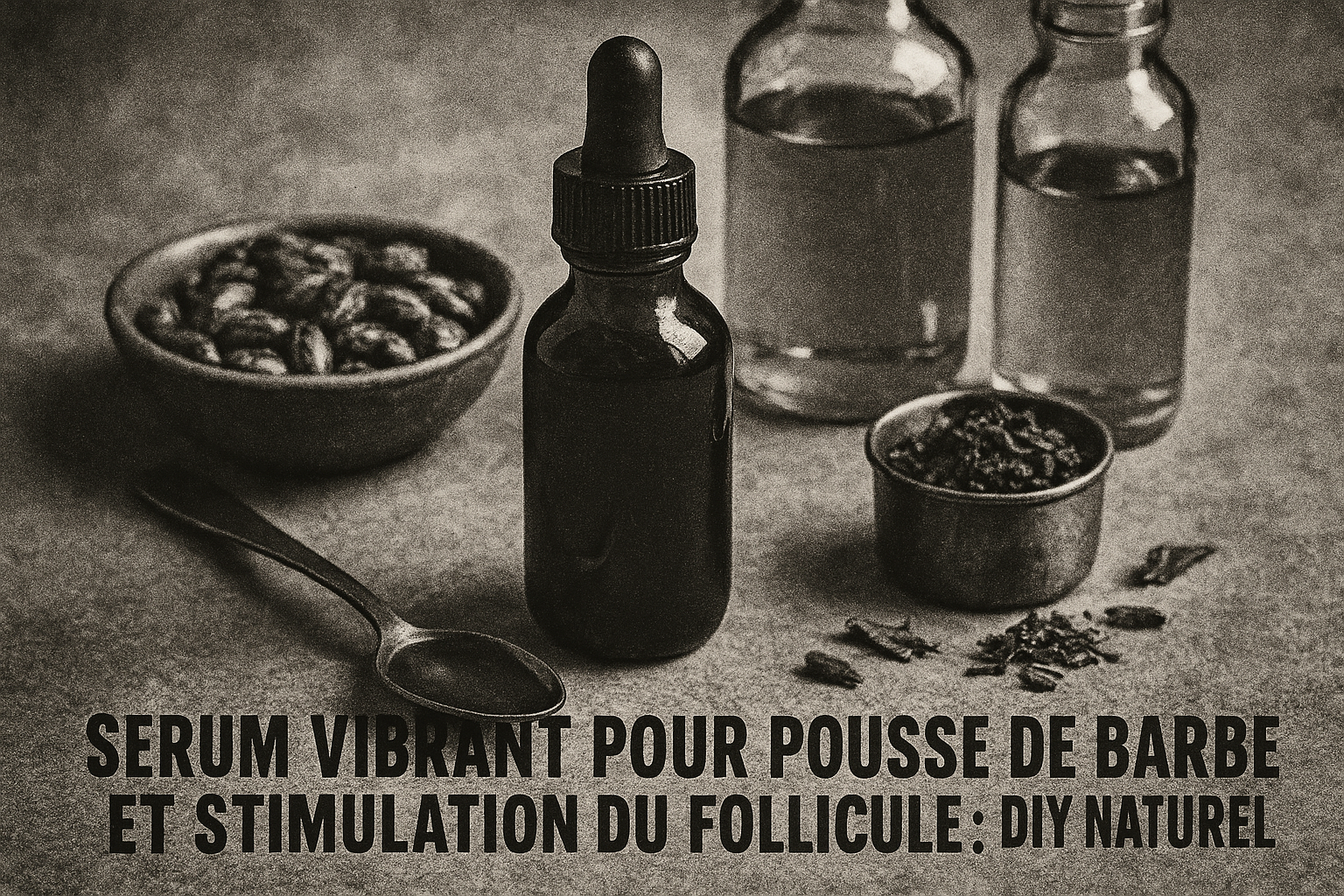 Image recette Serum Vibrant pour Pousse de Barbe et Stimulation du Follicule...