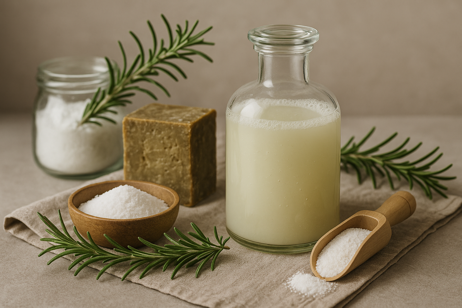 Image recette Lessive Maison Revitalisante au Savon d'Alep et au Romarin