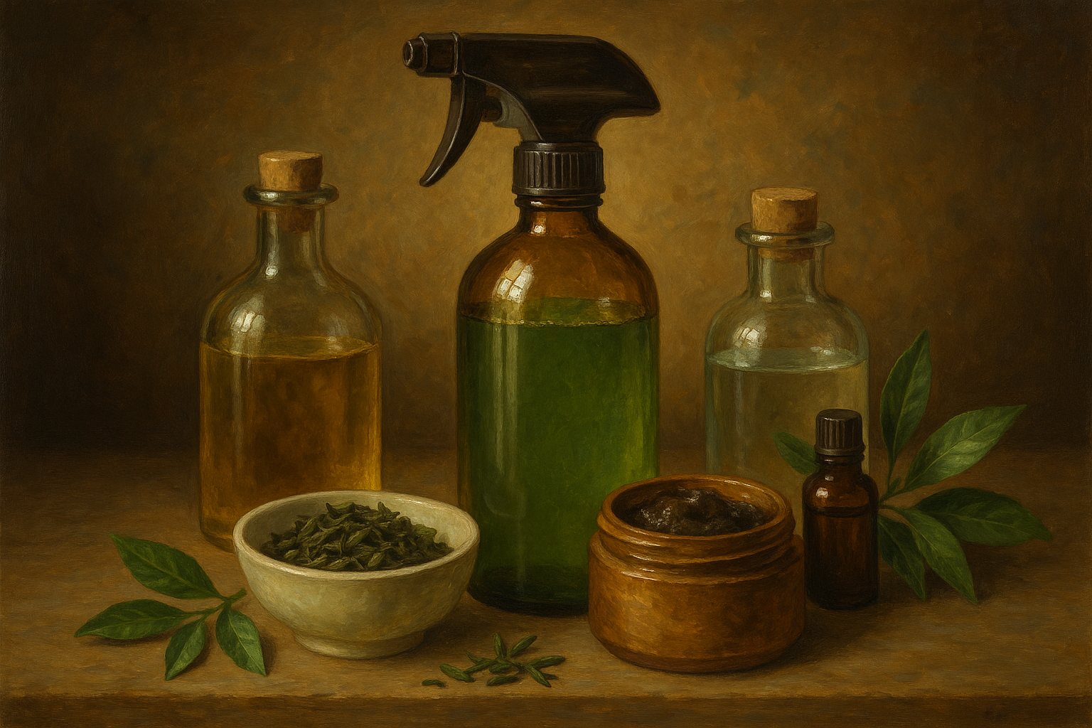 Image recette LEclat Vegan : Nettoyant Vitre Maison Anti-Traces au The Vert