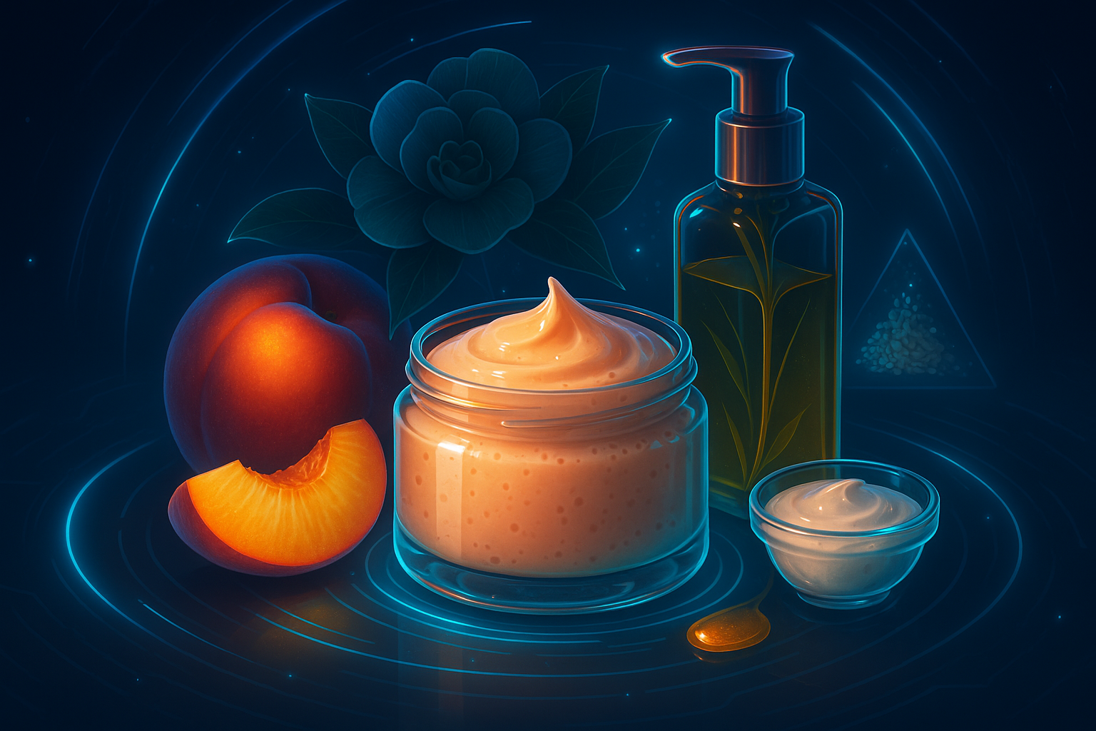 Image recette Masque Hydratant et Éclat à la Pêche et à l'Huile de Camélia